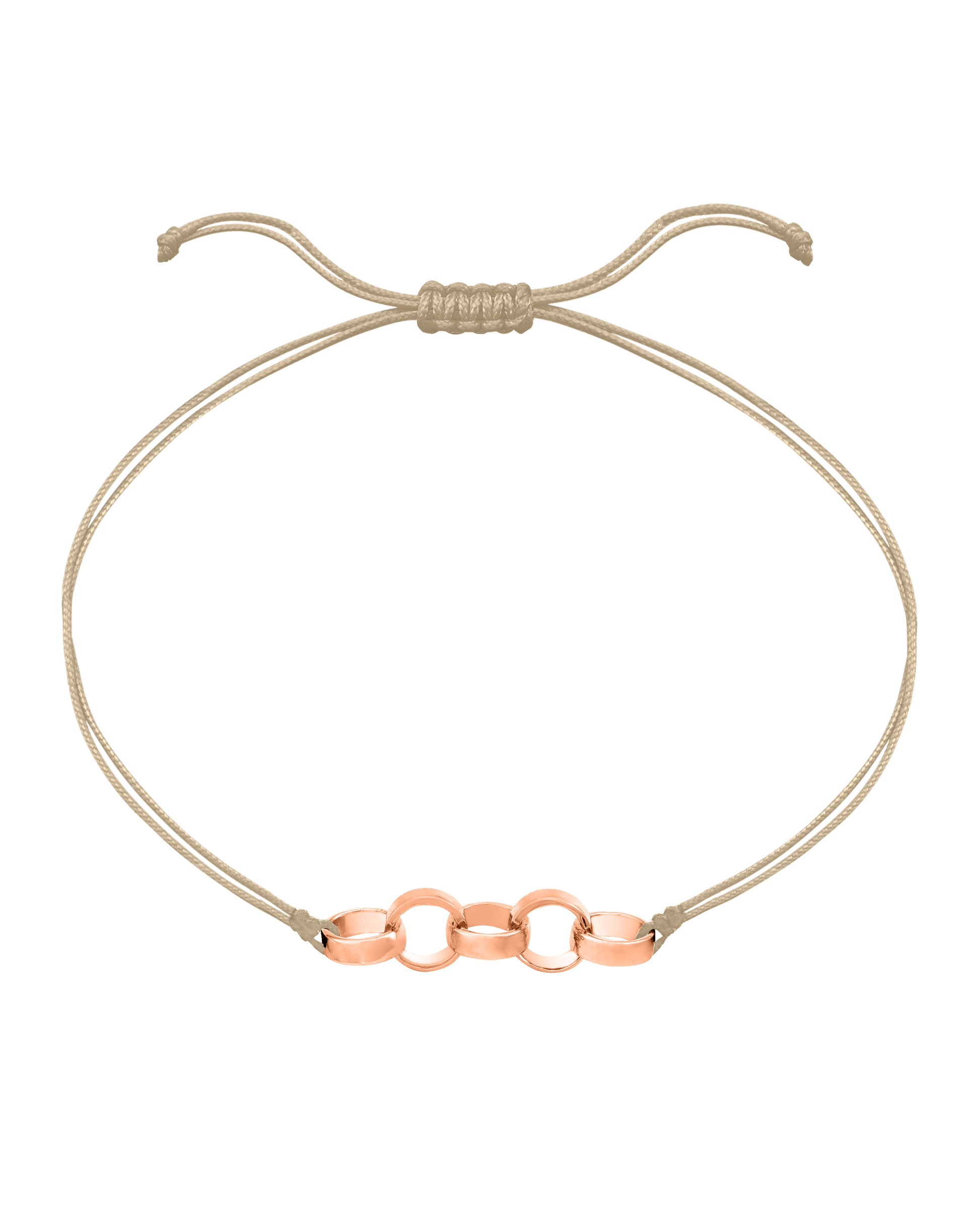 Engravable Links of Love - 14K Rose Gold Bracelets magal-dev 5 Beige 