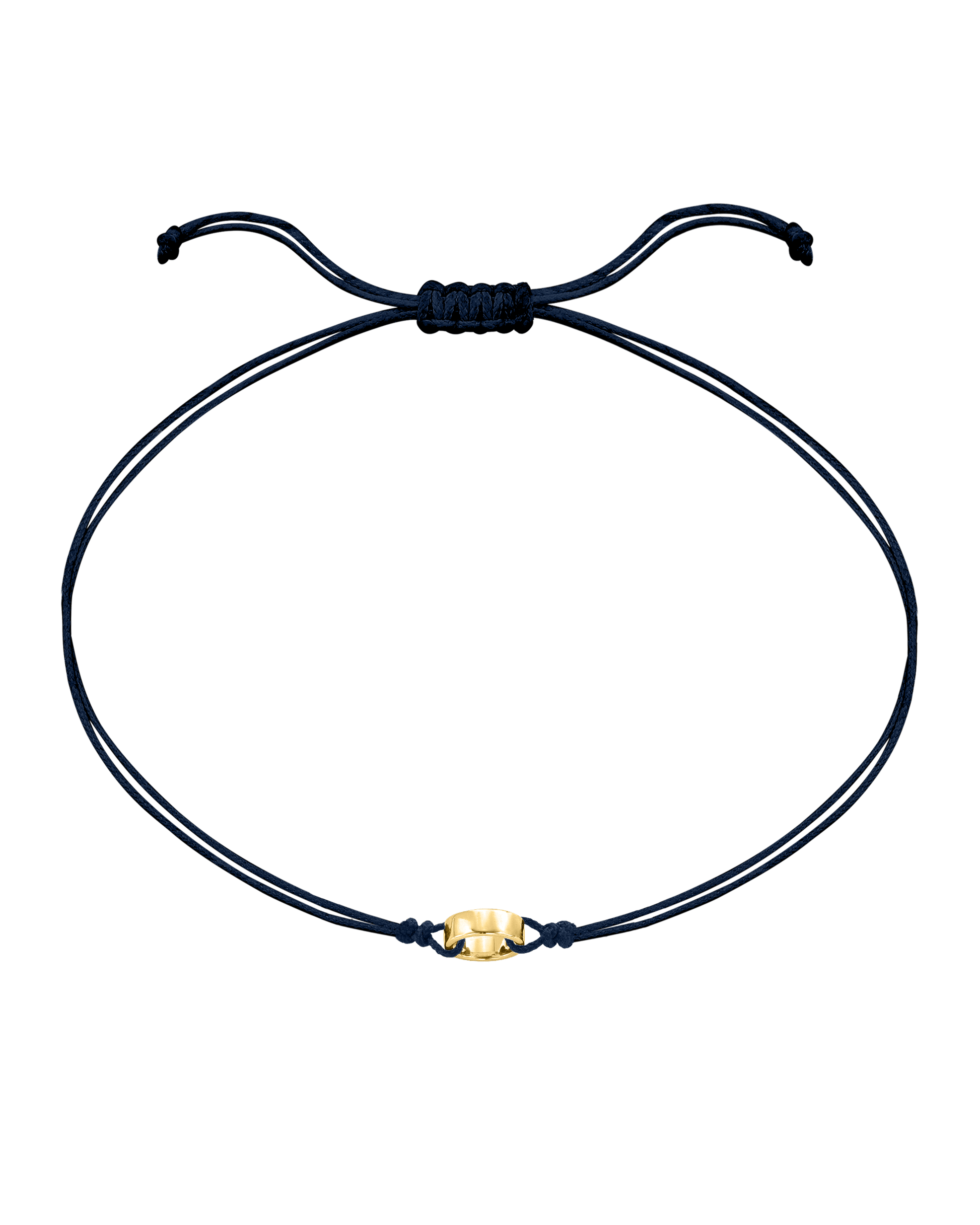 Engravable Links of Love - 18K Gold Vermeil Bracelets magal-dev 1 Navy Blue 