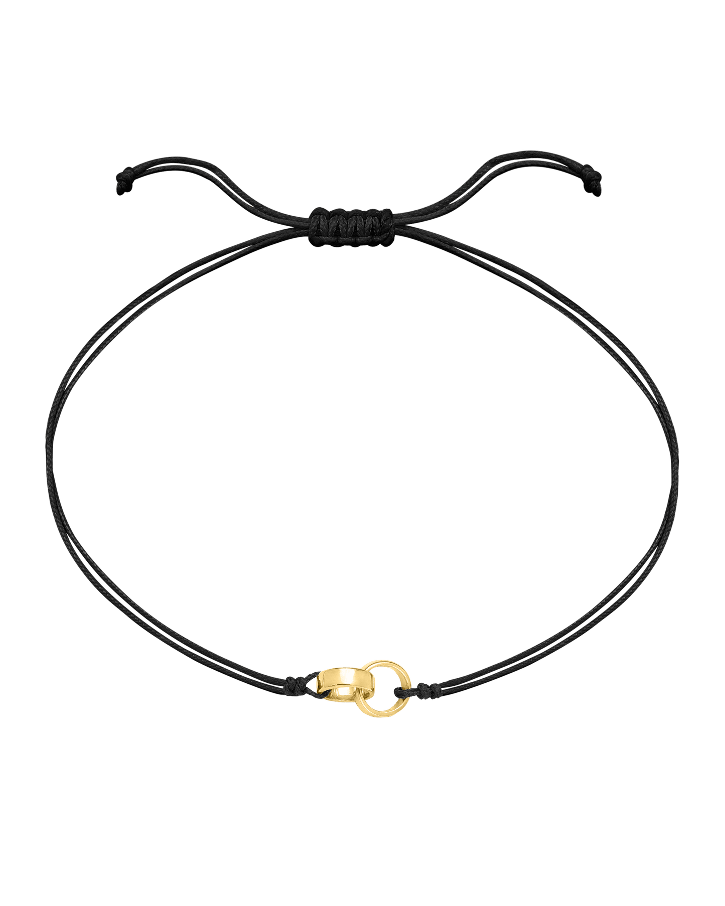 Engravable Links of Love - 18K Gold Vermeil Bracelets magal-dev 2 Black 