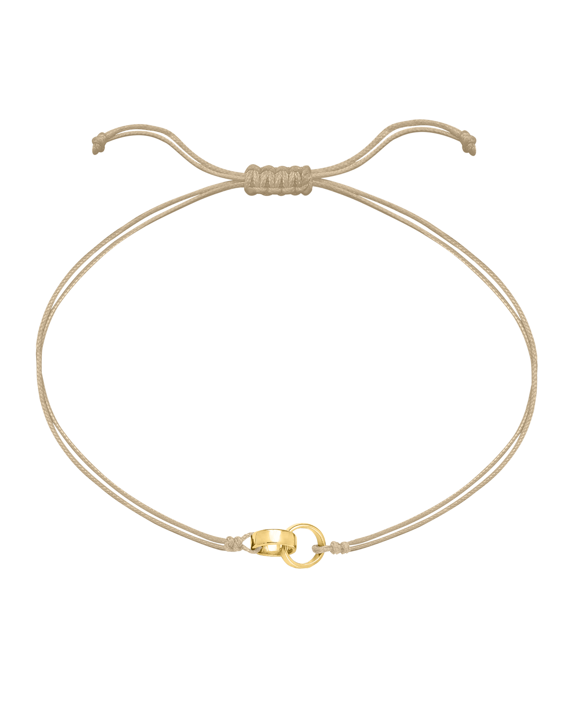 Engravable Links of Love - 18K Gold Vermeil Bracelets magal-dev 2 Beige 