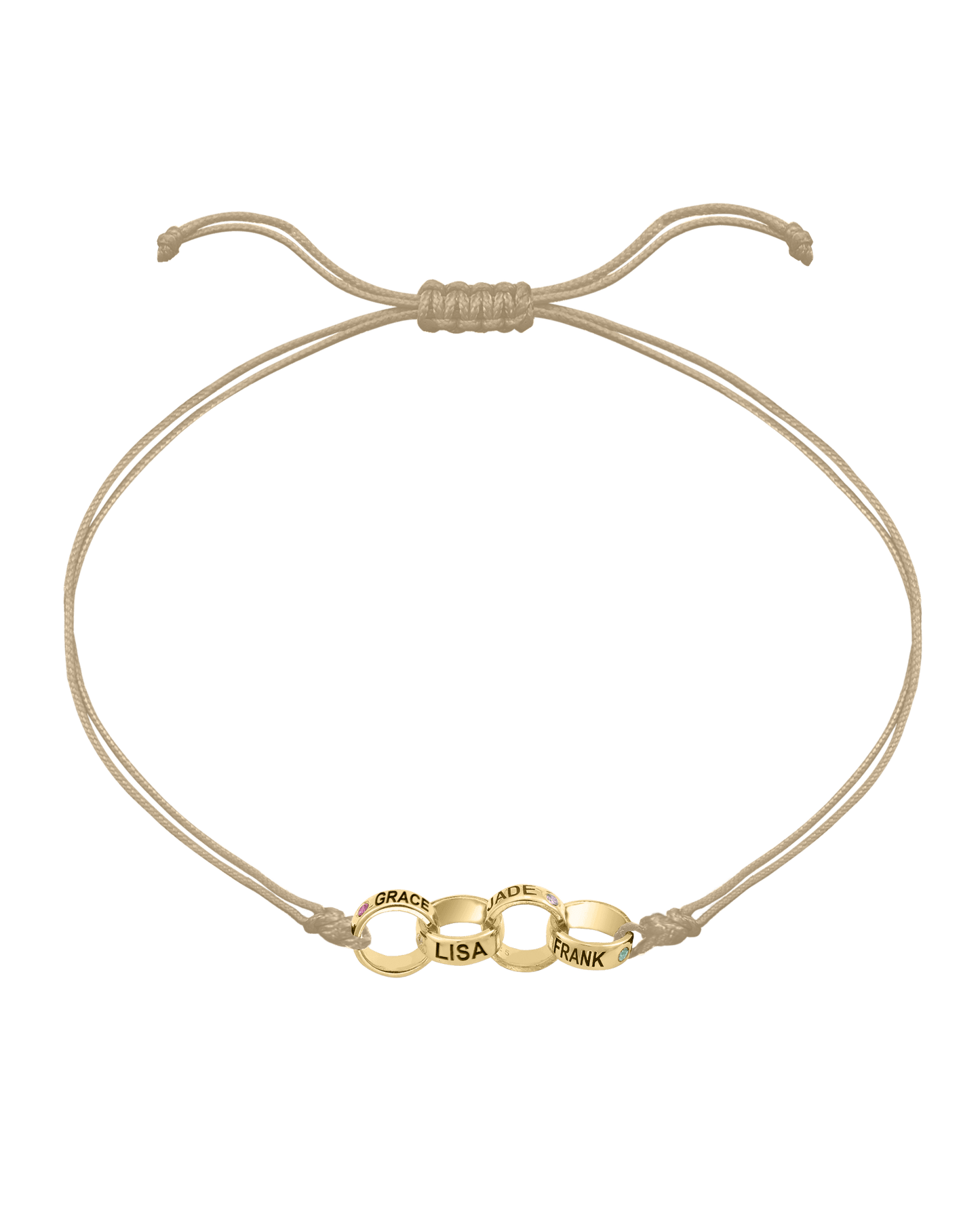 Engravable Links of Love - 18K Gold Vermeil Bracelets magal-dev 4 Beige 