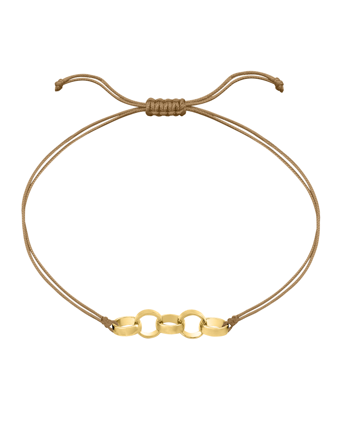 Engravable Links of Love - 18K Gold Vermeil Bracelets magal-dev 5 Camel 
