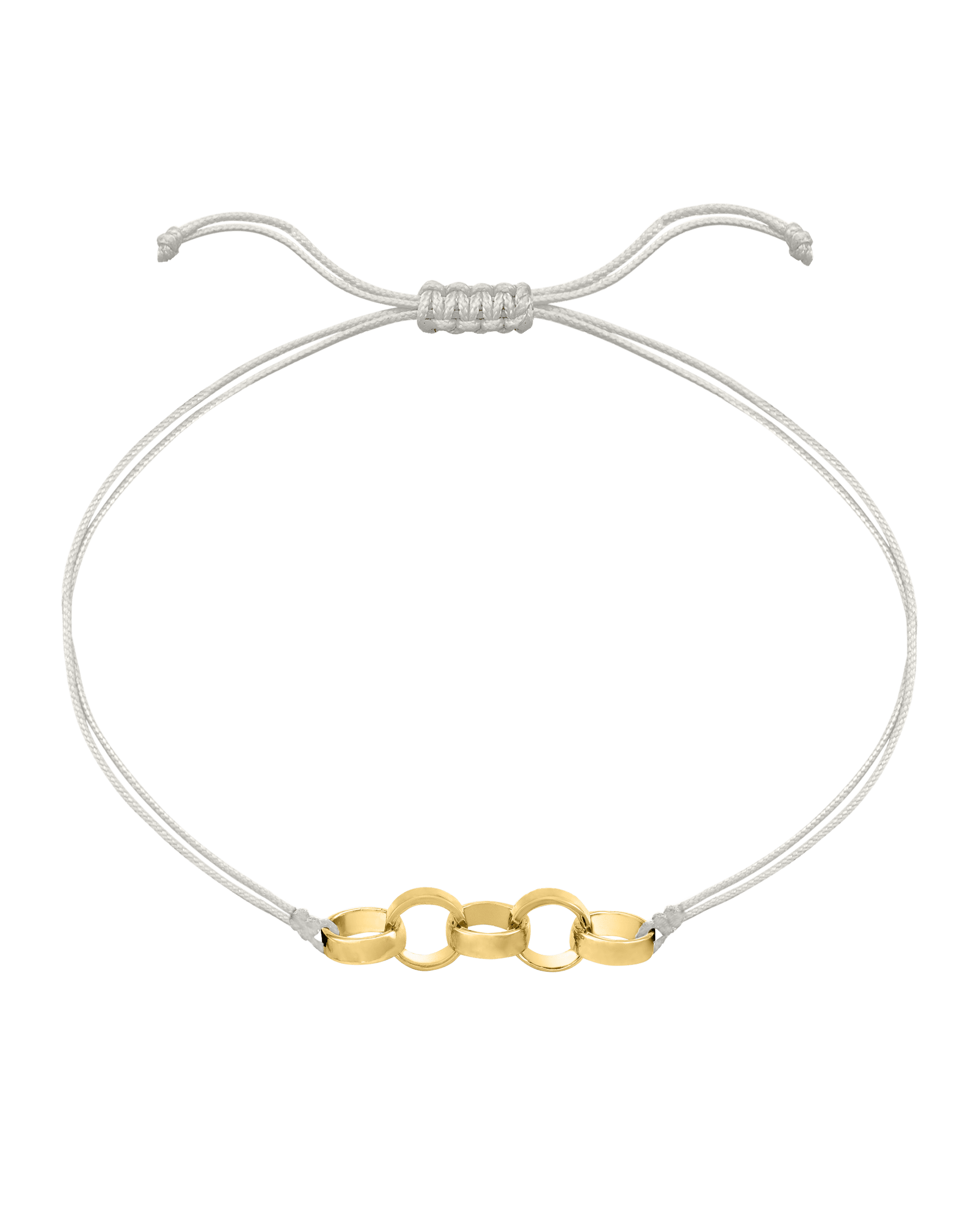 Engravable Links of Love - 18K Gold Vermeil Bracelets magal-dev 5 Pearl 