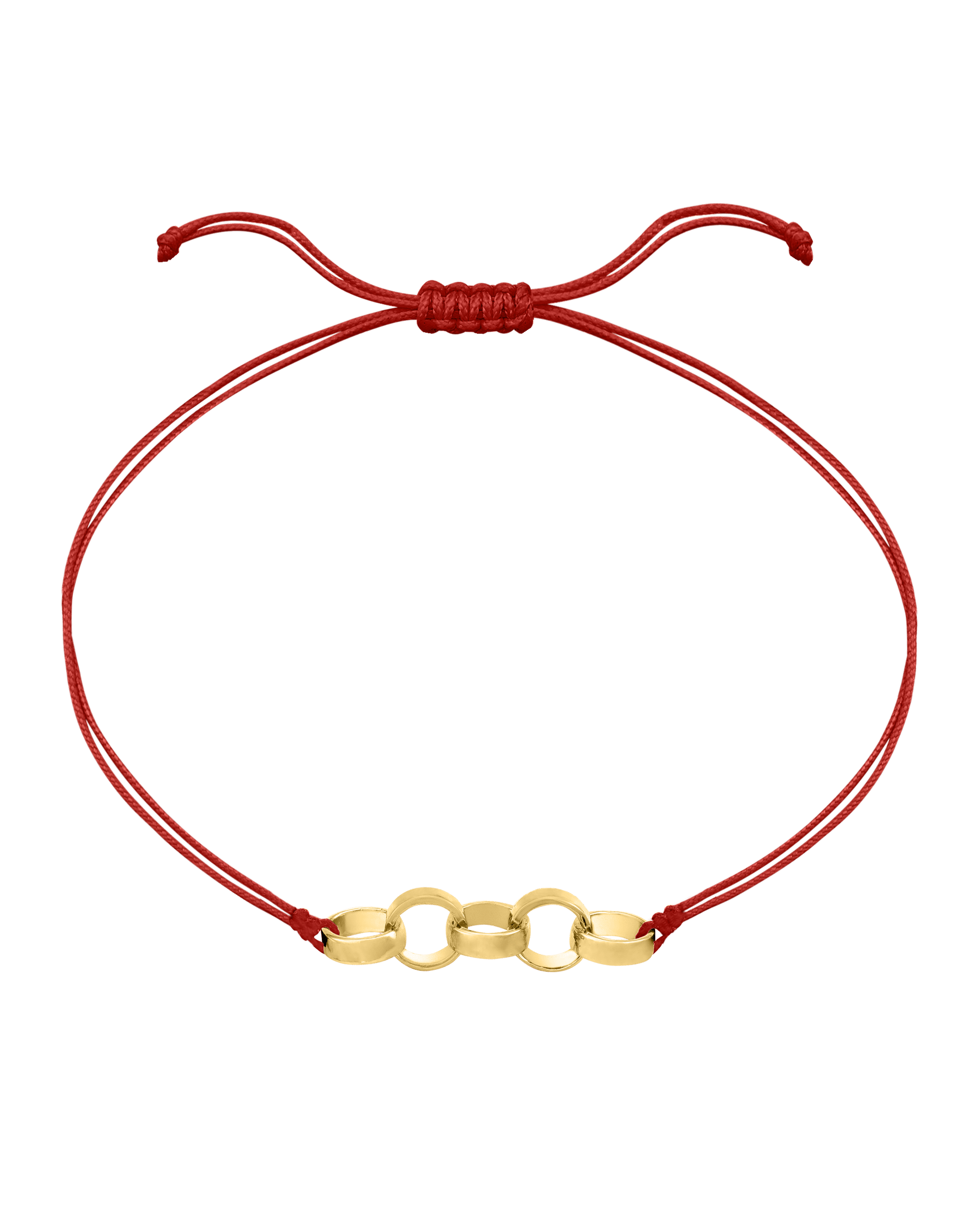 Engravable Links of Love - 18K Gold Vermeil Bracelets magal-dev 5 Red 