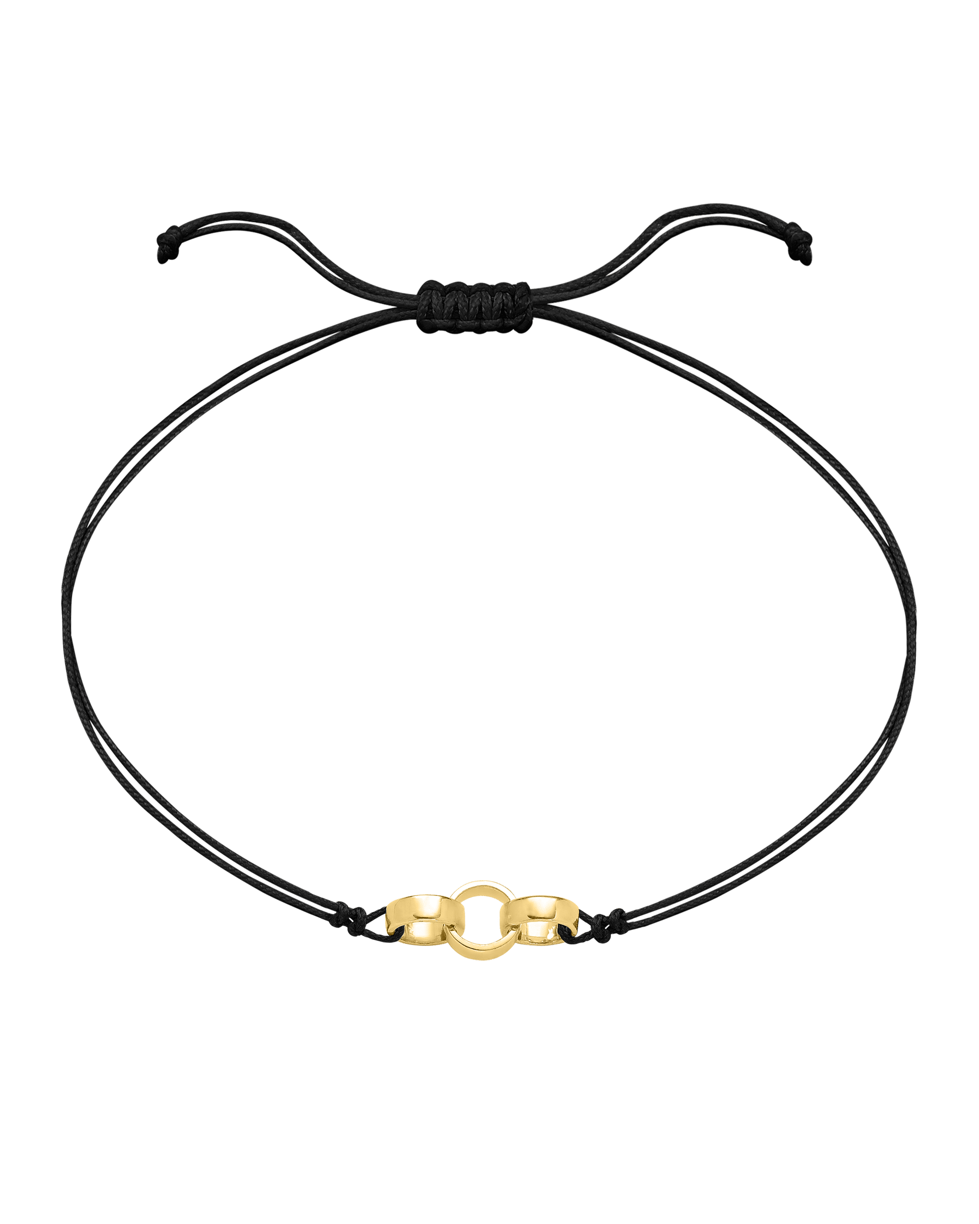 Engravable Links of Love - 18K Gold Vermeil Bracelets magal-dev 3 Black 