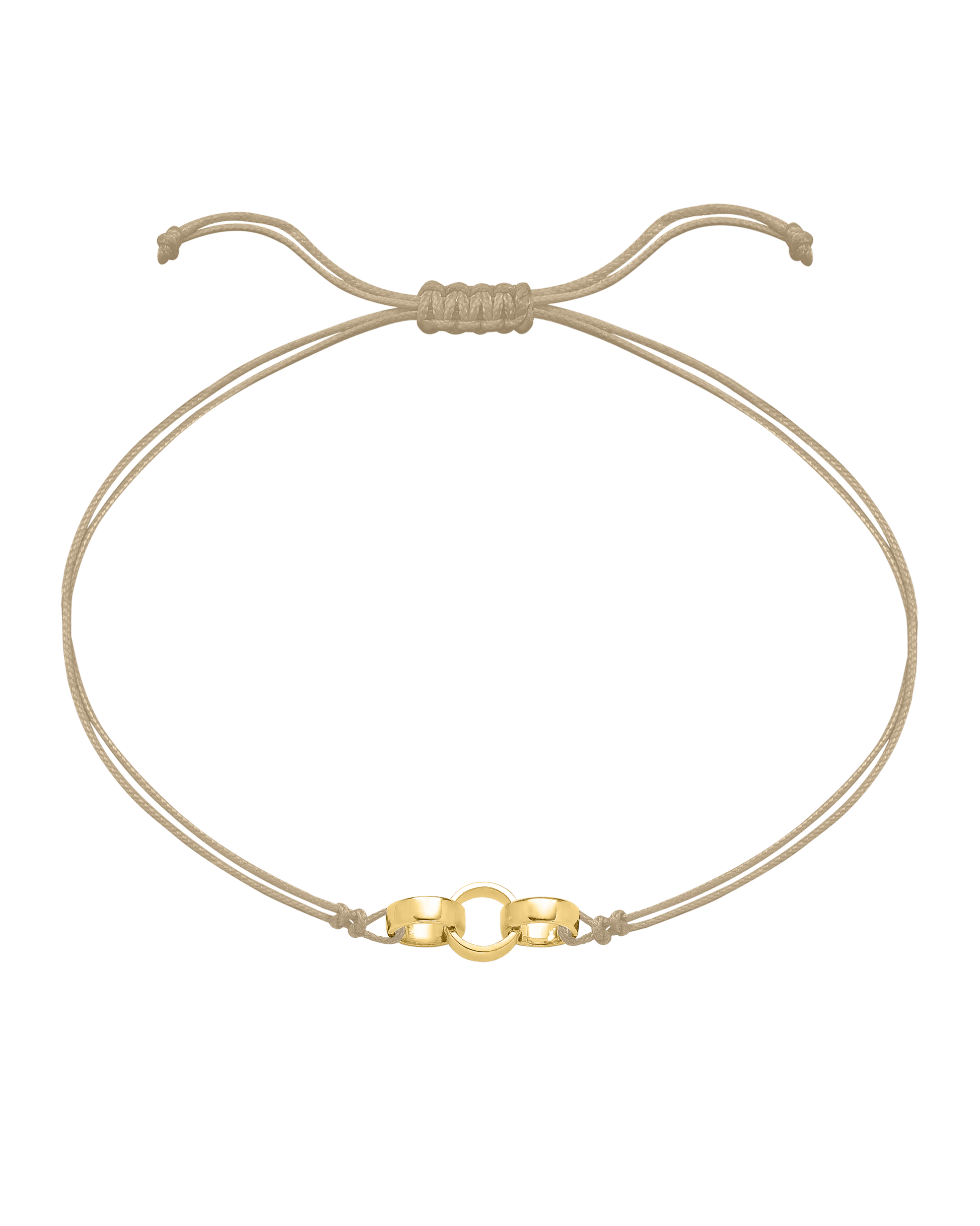 Engravable Links of Love - 18K Gold Vermeil Bracelets magal-dev 3 Beige 