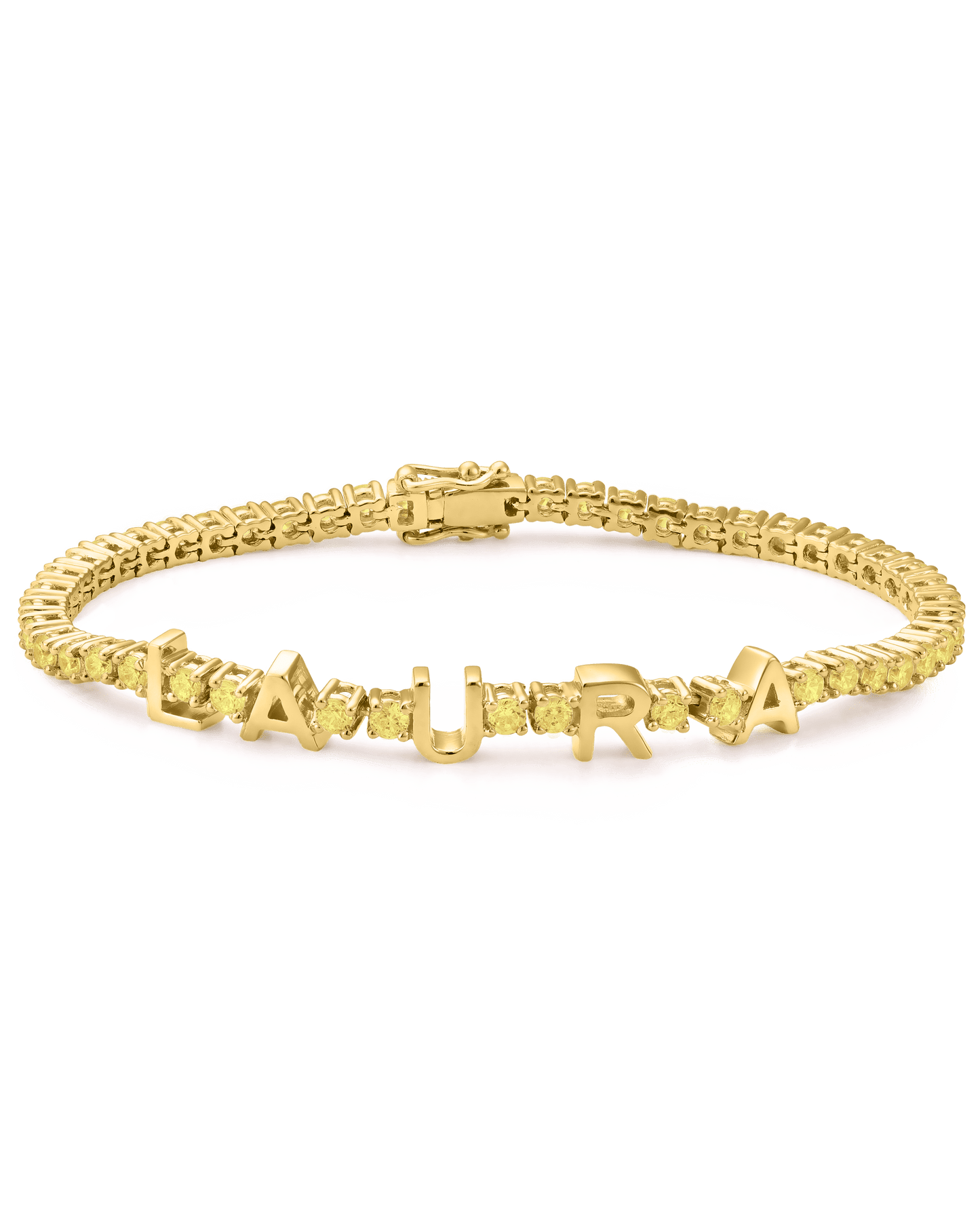 Evert Tennis Bracelet - 18K Gold Vermeil Bracelets magal-dev Champagne 1 6"