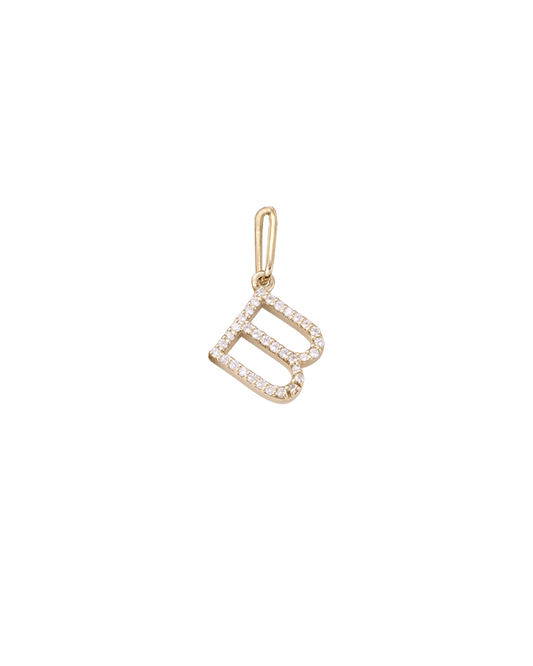 Frosted Charm - 14K Yellow Gold Charm magal-dev 