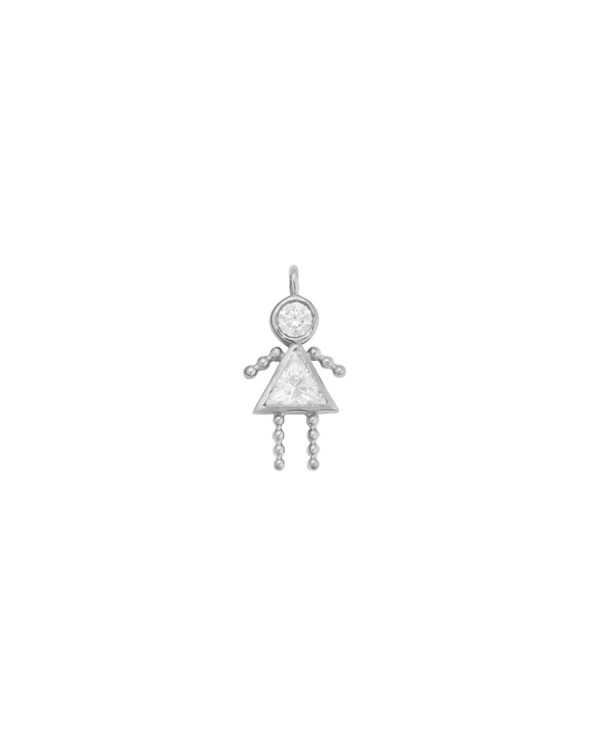 Mini Me Girl Charm - 925 Sterling Silver Charm magal-dev 