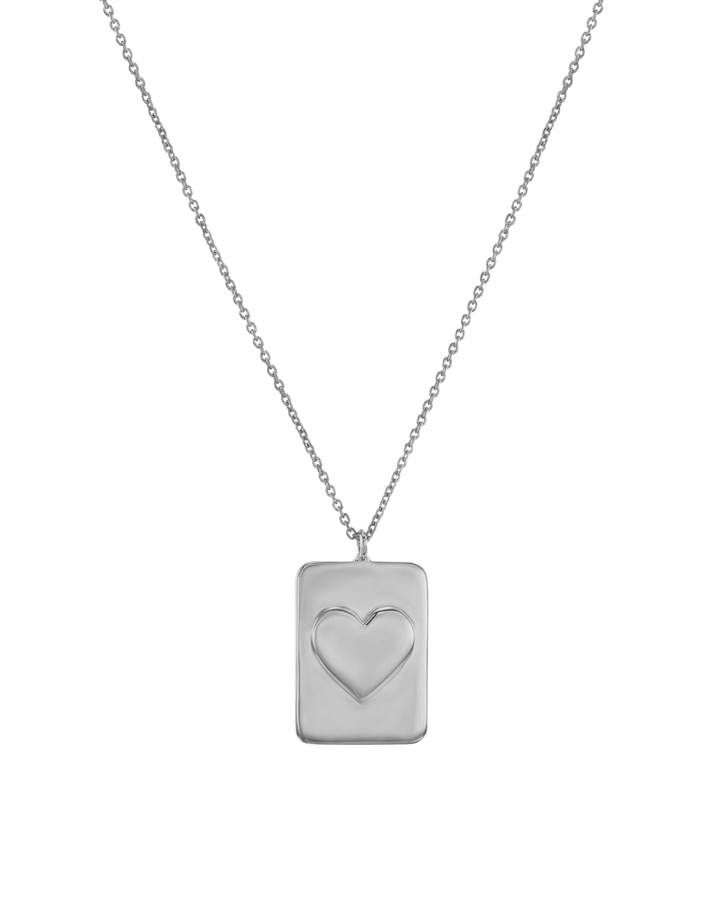Heart Dogtag Necklace- 18K Gold Vermeil Necklaces magal-dev 