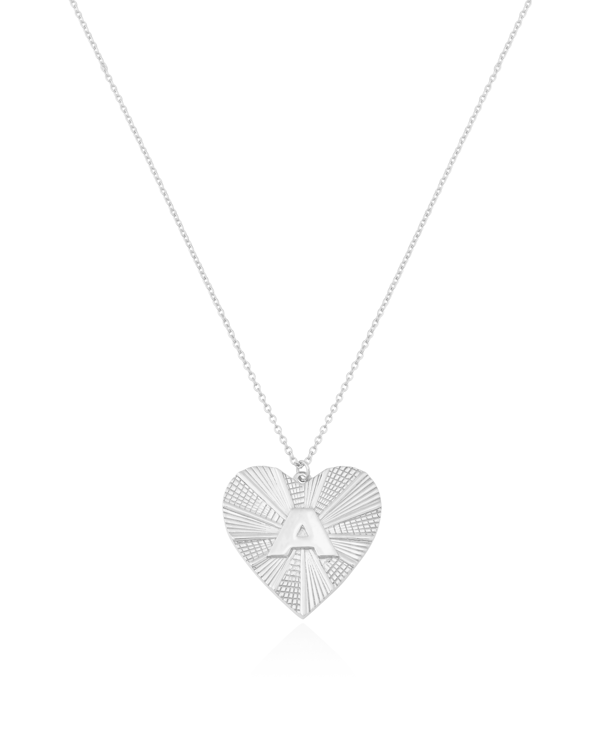 Heart Medallion - 925 Sterling Silver Necklaces magal-dev 16" 