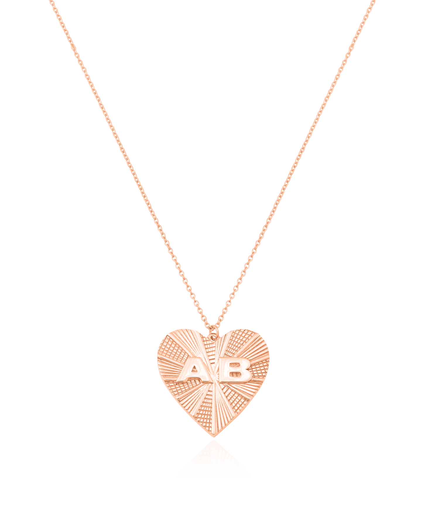 Heart Medallion - 18K Rose Vermeil Necklaces magal-dev 