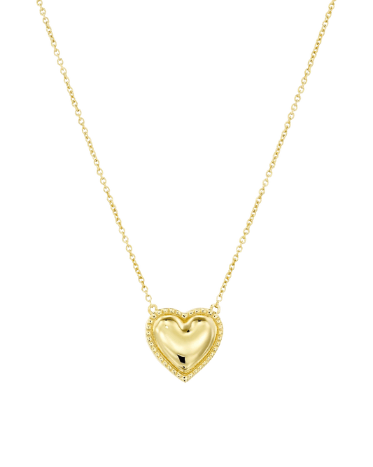 Heart Pendant Necklace - 18K Gold Vermeil Necklaces magal-dev 16" (Most Popular) 