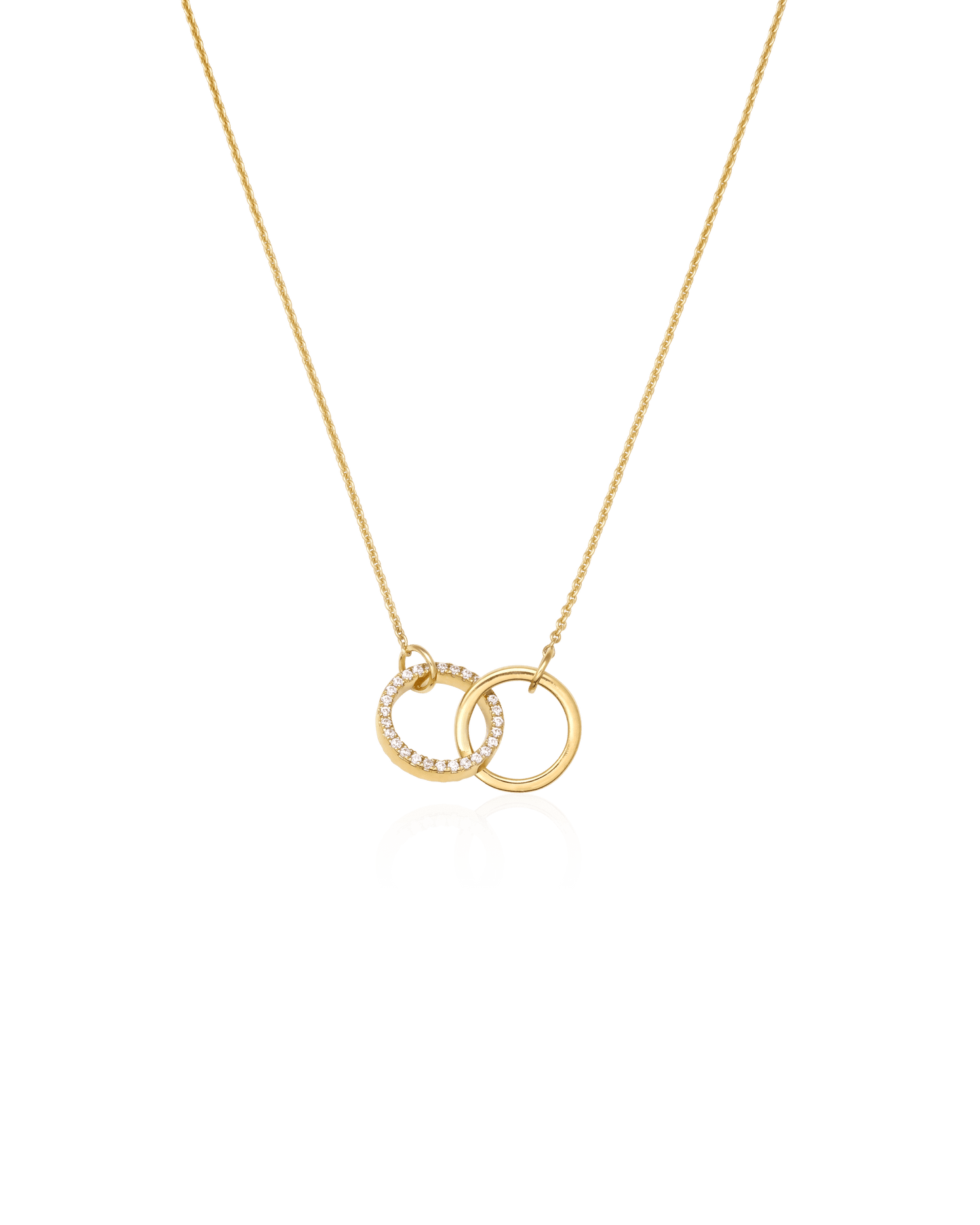 Interlocking Necklace - 18K Rose Vermeil Necklaces magal-dev 