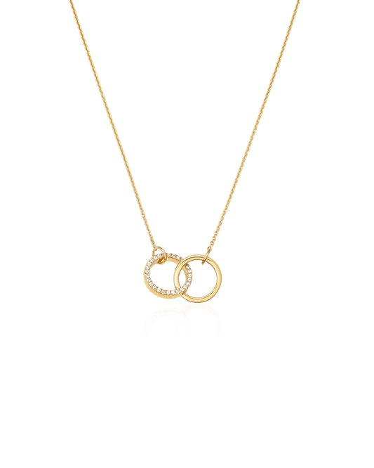 Interlocking Necklace - 18K Gold Vermeil Necklaces magal-dev Small 14"- 16" 