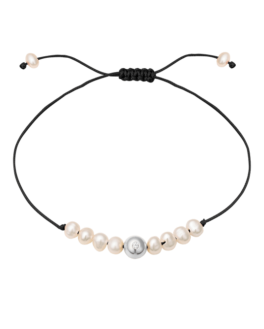 Aphrodite Bracelet - 14K White Gold Bracelets magal-dev Black 