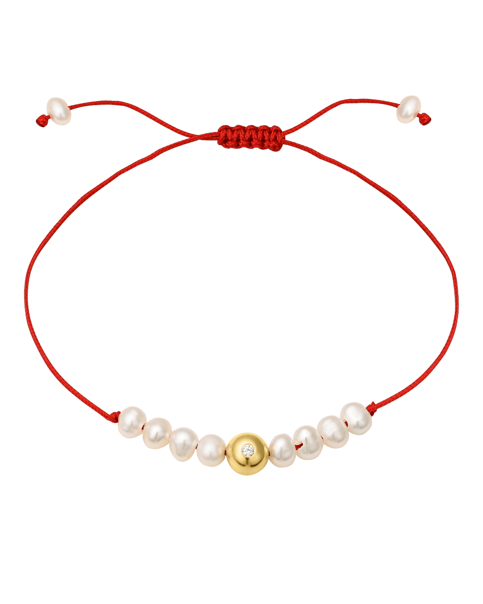 Aphrodite Bracelet - 14K Yellow Gold Bracelets magal-dev Red 