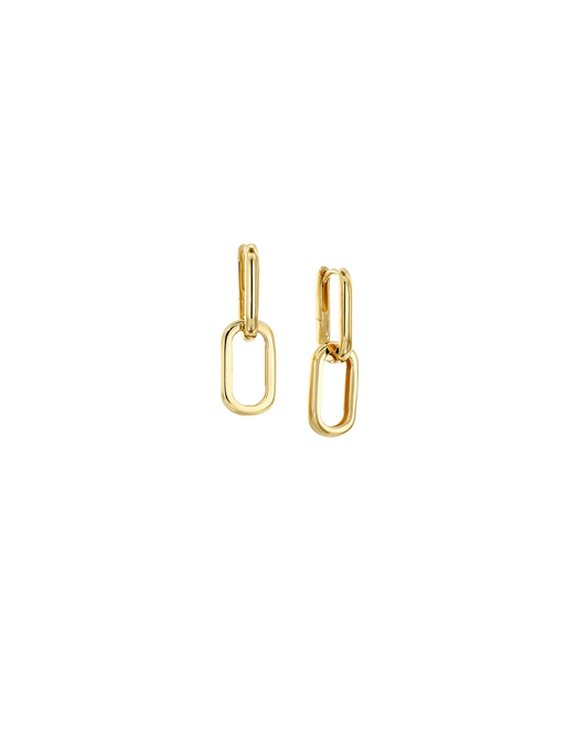 Link Drop Earrings - 18K Gold Vermeil Earrings magal-dev 