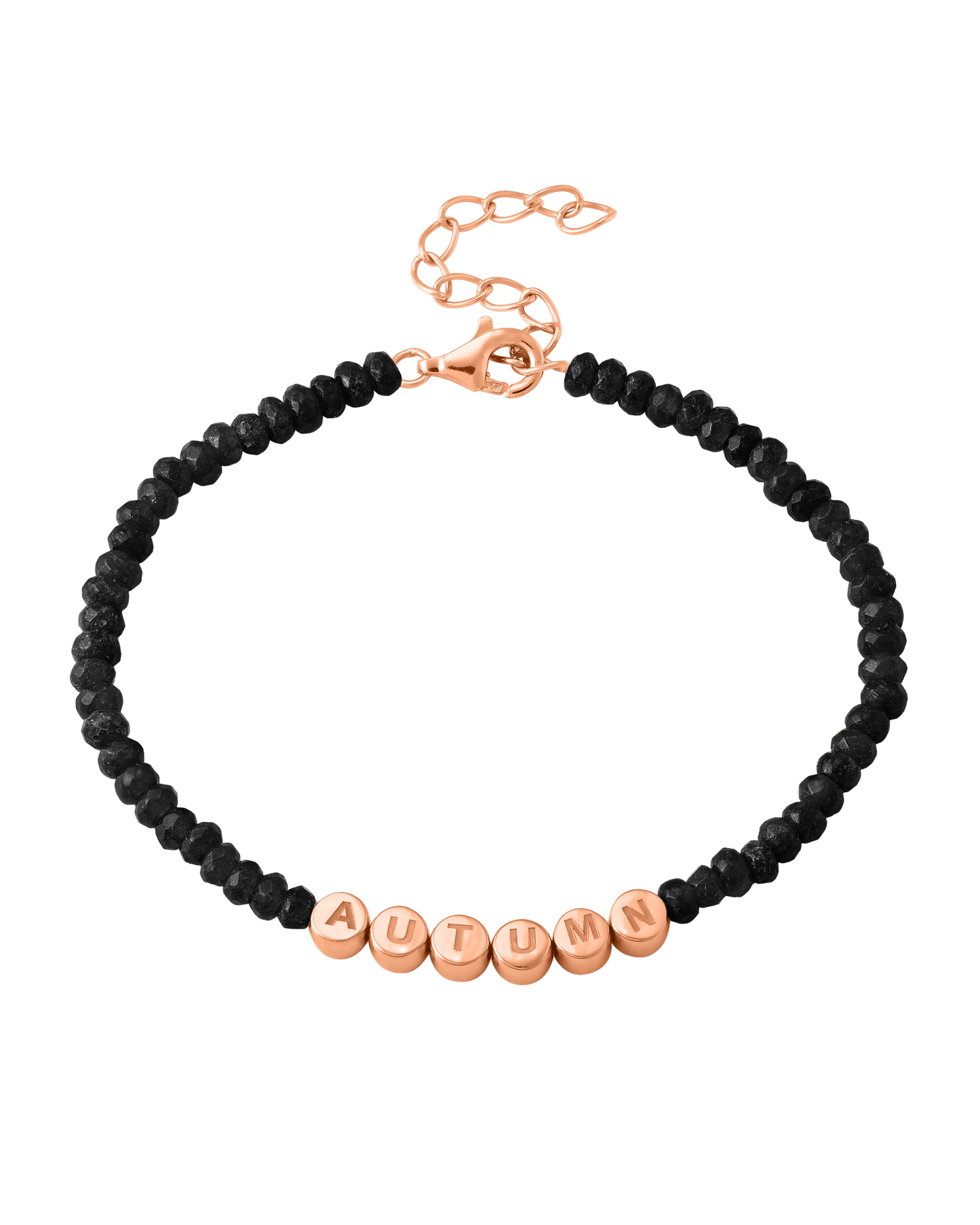 Metro Bracelet - 18K Rose Vermeil Bracelets magal-dev Black Onyx 1 