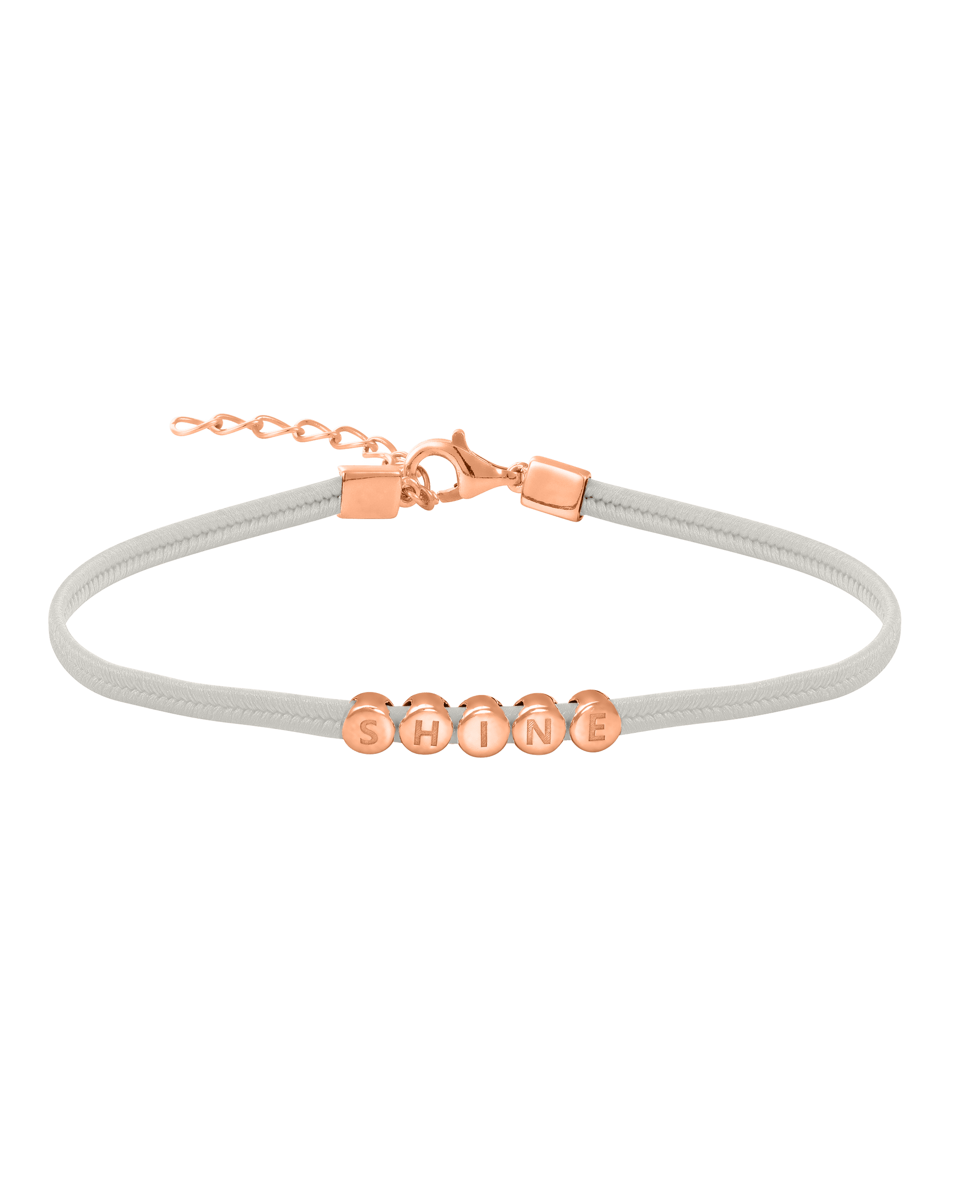 Metro Cord Bracelet - 18K Rose Vermeil Bracelets magal-dev Cream 1 