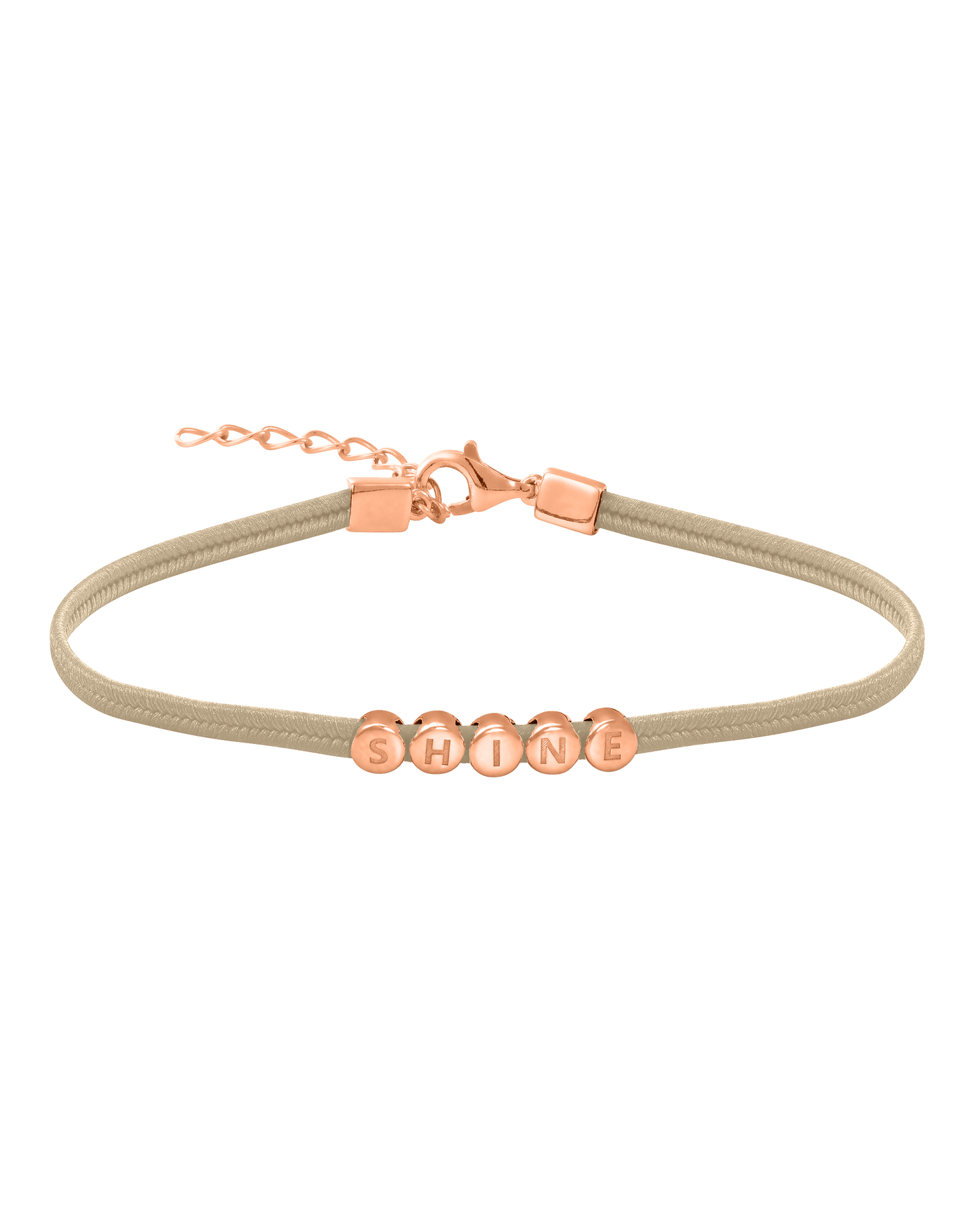 Metro Cord Bracelet - 18K Rose Vermeil Bracelets magal-dev Sand 1 