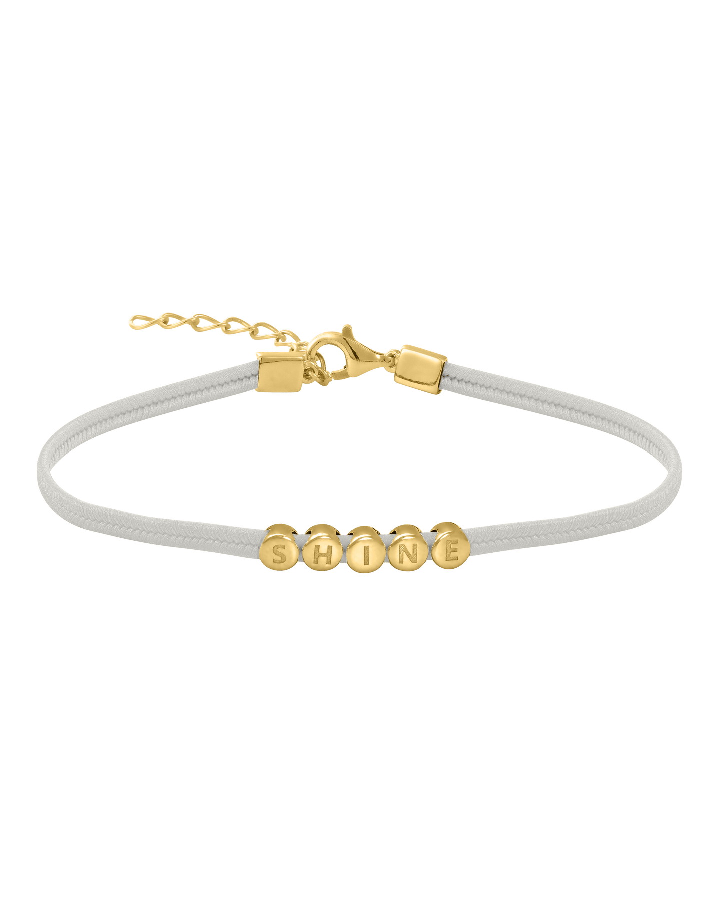 Metro Cord Bracelet - 18K Gold Vermeil Bracelets magal-dev Cream 1 