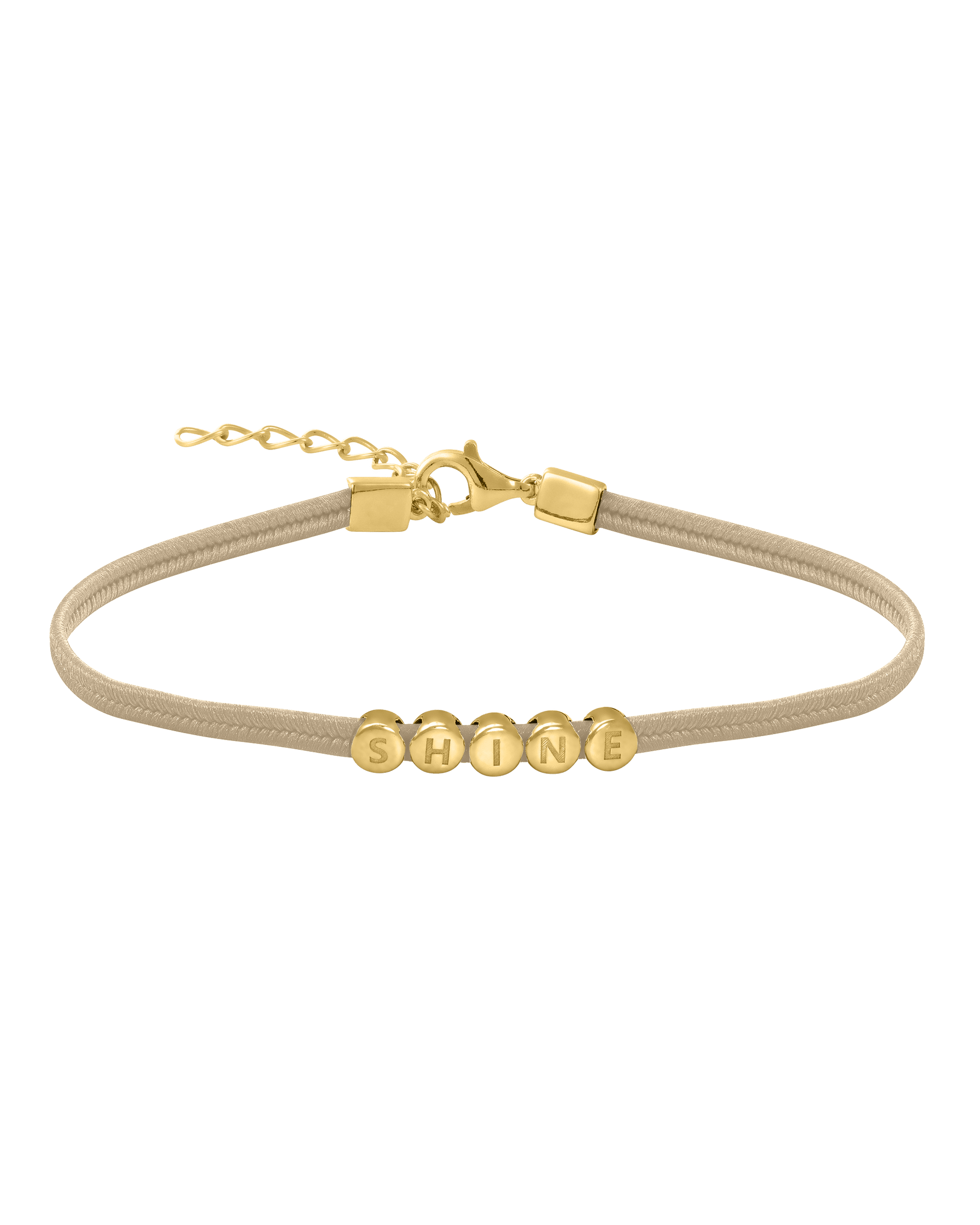 Metro Cord Bracelet - 18K Gold Vermeil Bracelets magal-dev Sand 1 