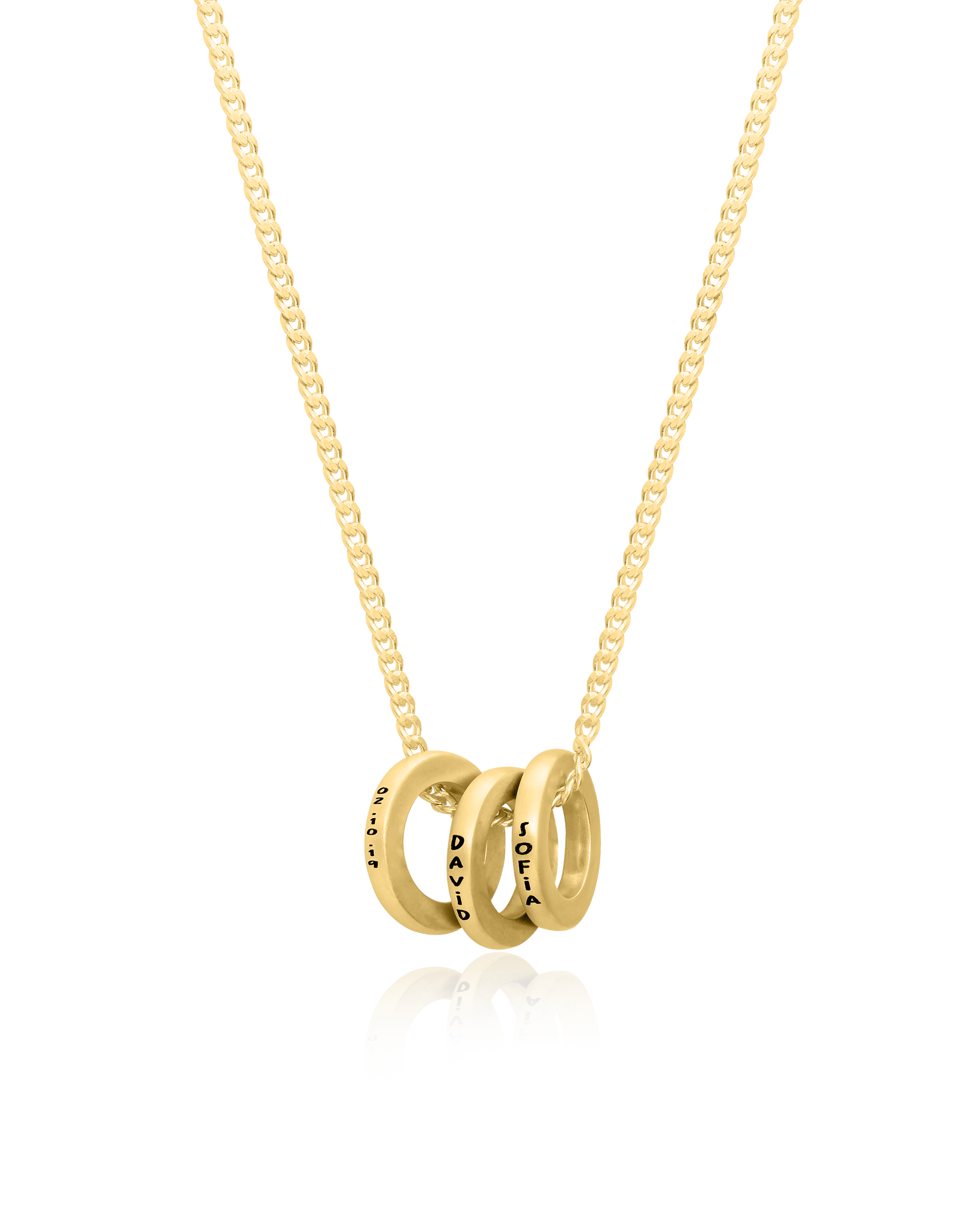 Men Circle of Life Necklace - 18K Rose Vermeil Necklaces magal-dev 