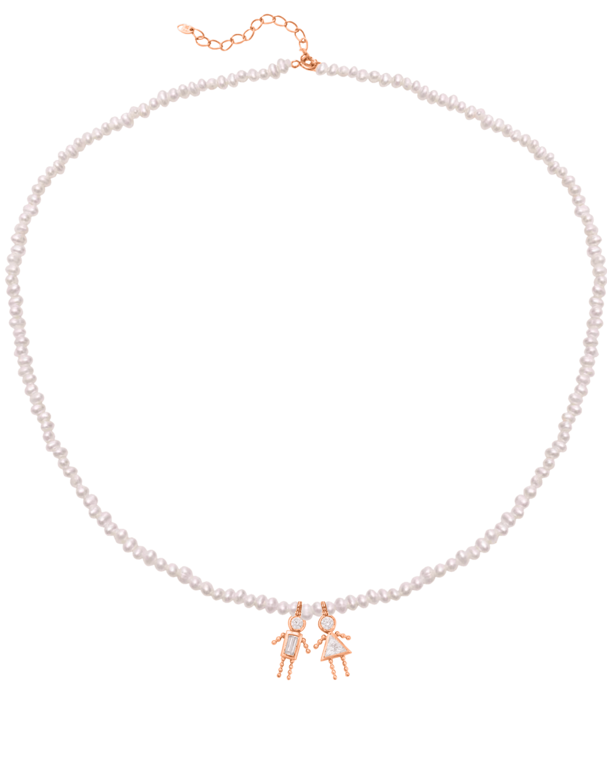 Mini Me Pearl Necklace - 925 Sterling Silver Necklaces magal-dev 