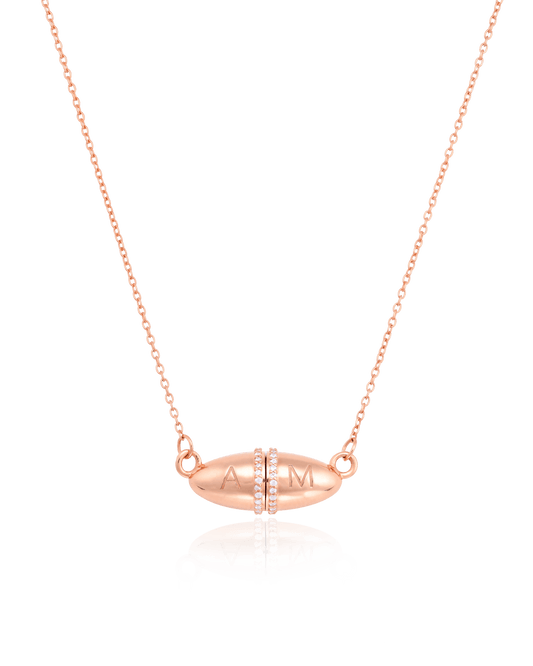 Fabergé Chain Necklace - 18K Rose Vermeil Necklaces magal-dev 16"+ 2" extender 