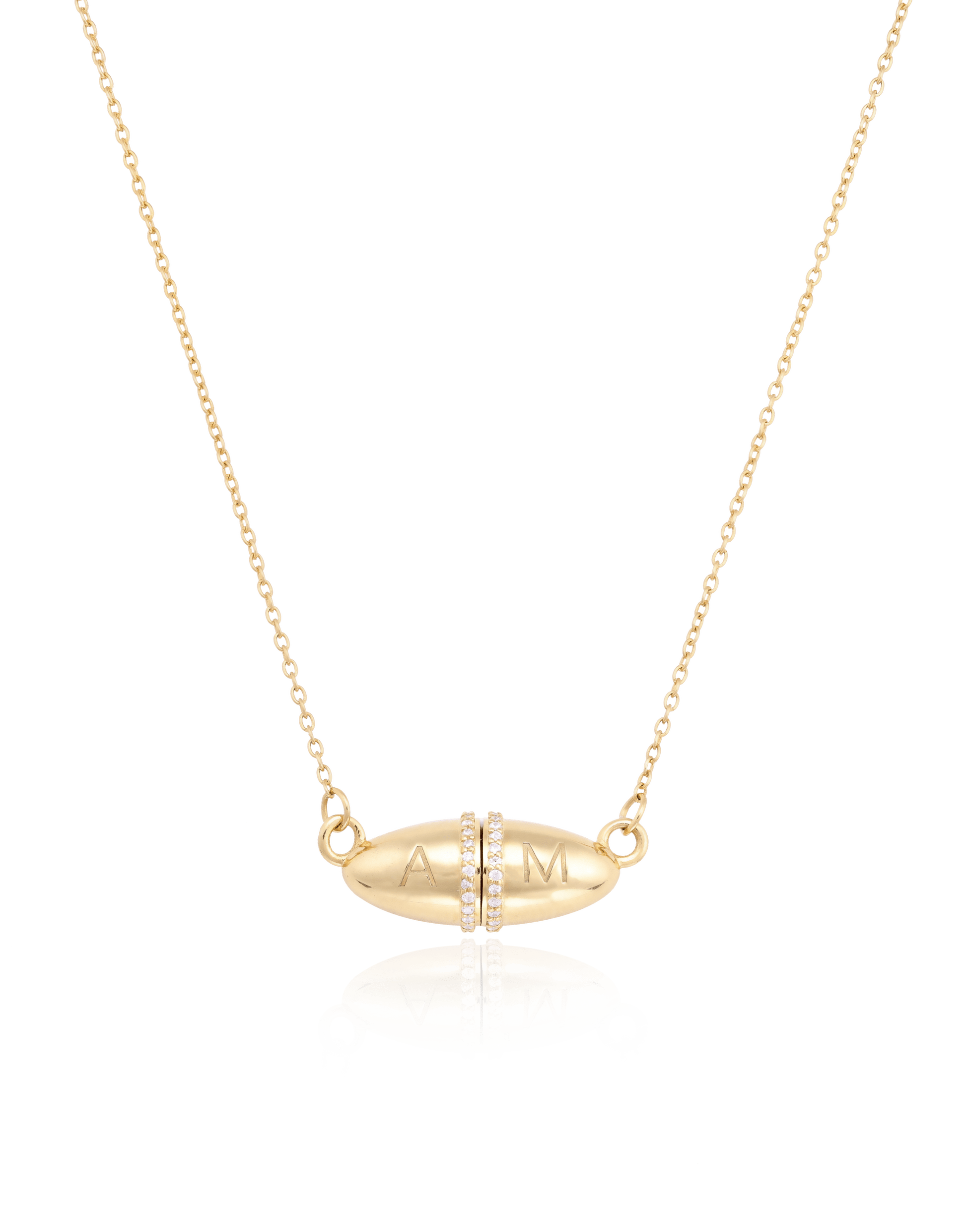 Fabergé Chain Necklace - 18K Gold Vermeil Necklaces magal-dev 16"+ 2" extender 