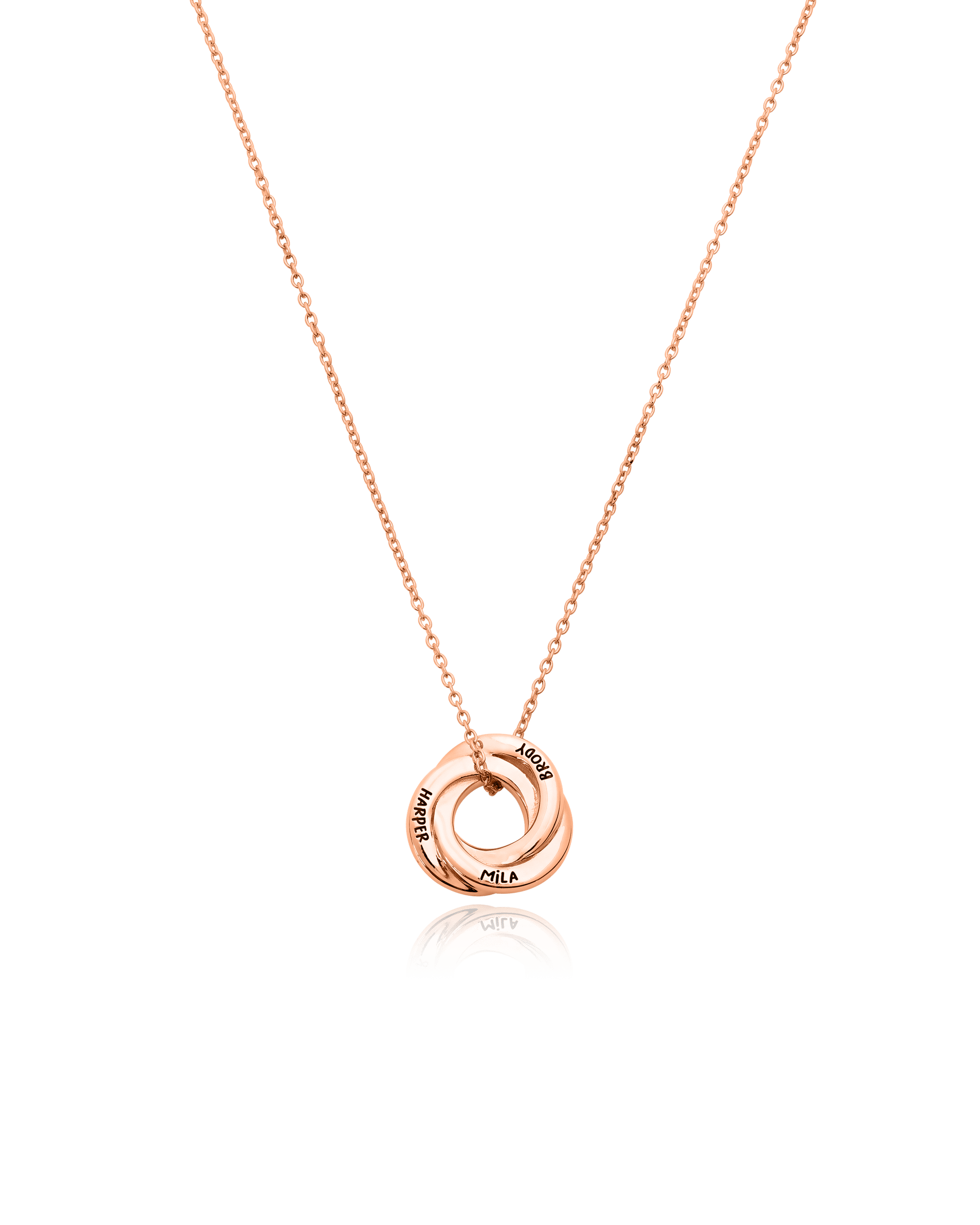 Russian Ring Necklace - 18K Rose Vermeil Necklaces magal-dev 16” 