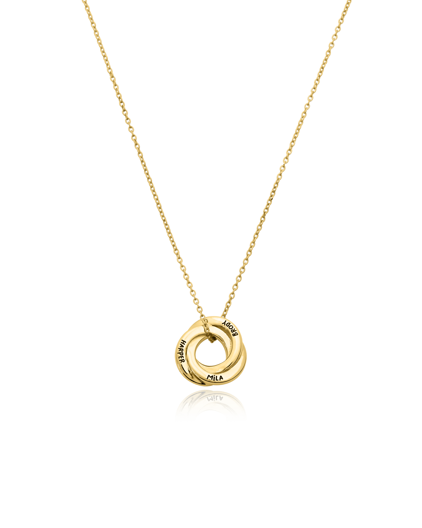 Russian Ring Necklace - 18K Rose Vermeil Necklaces magal-dev 