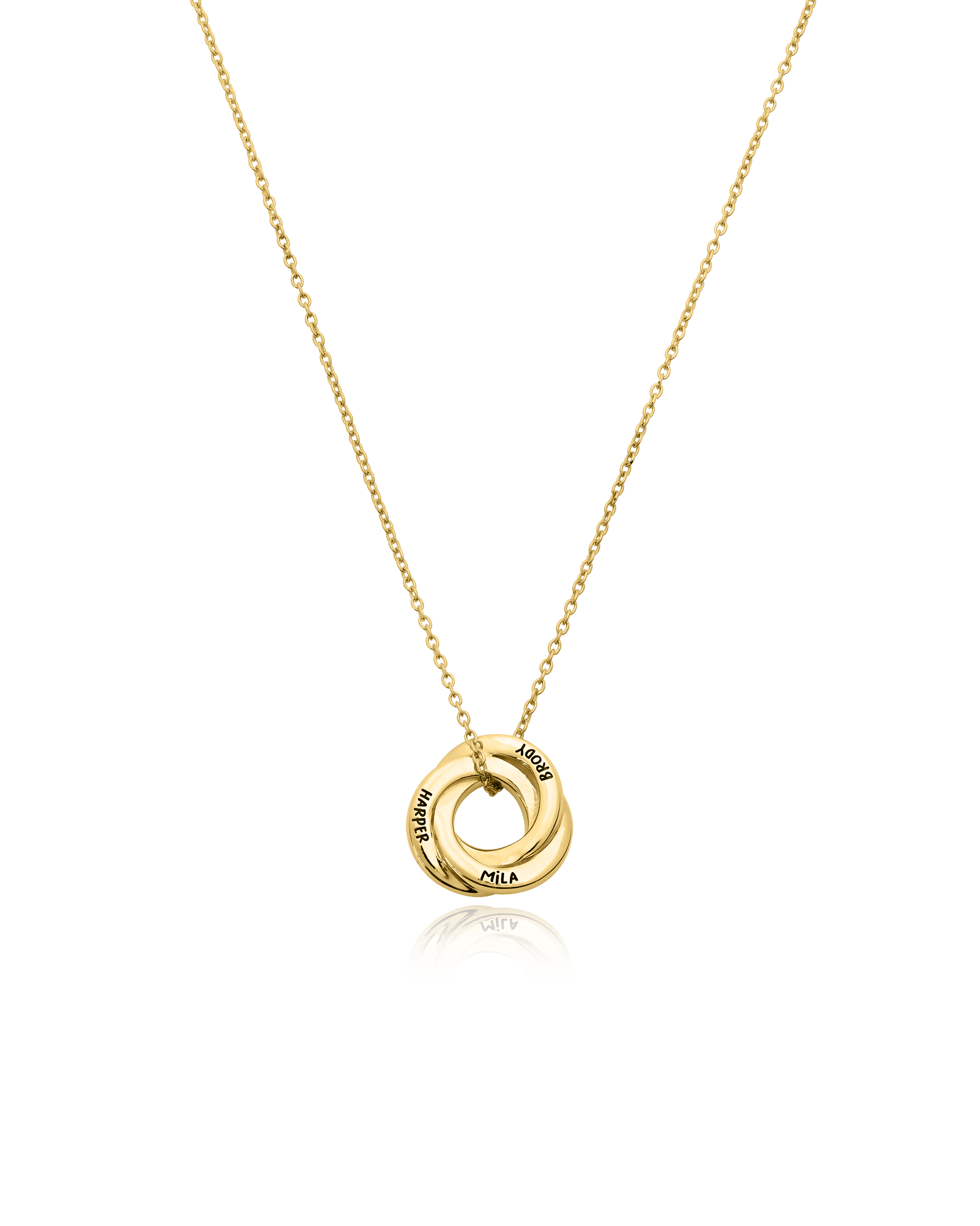 Russian Ring Necklace - 18K Rose Vermeil Necklaces magal-dev 