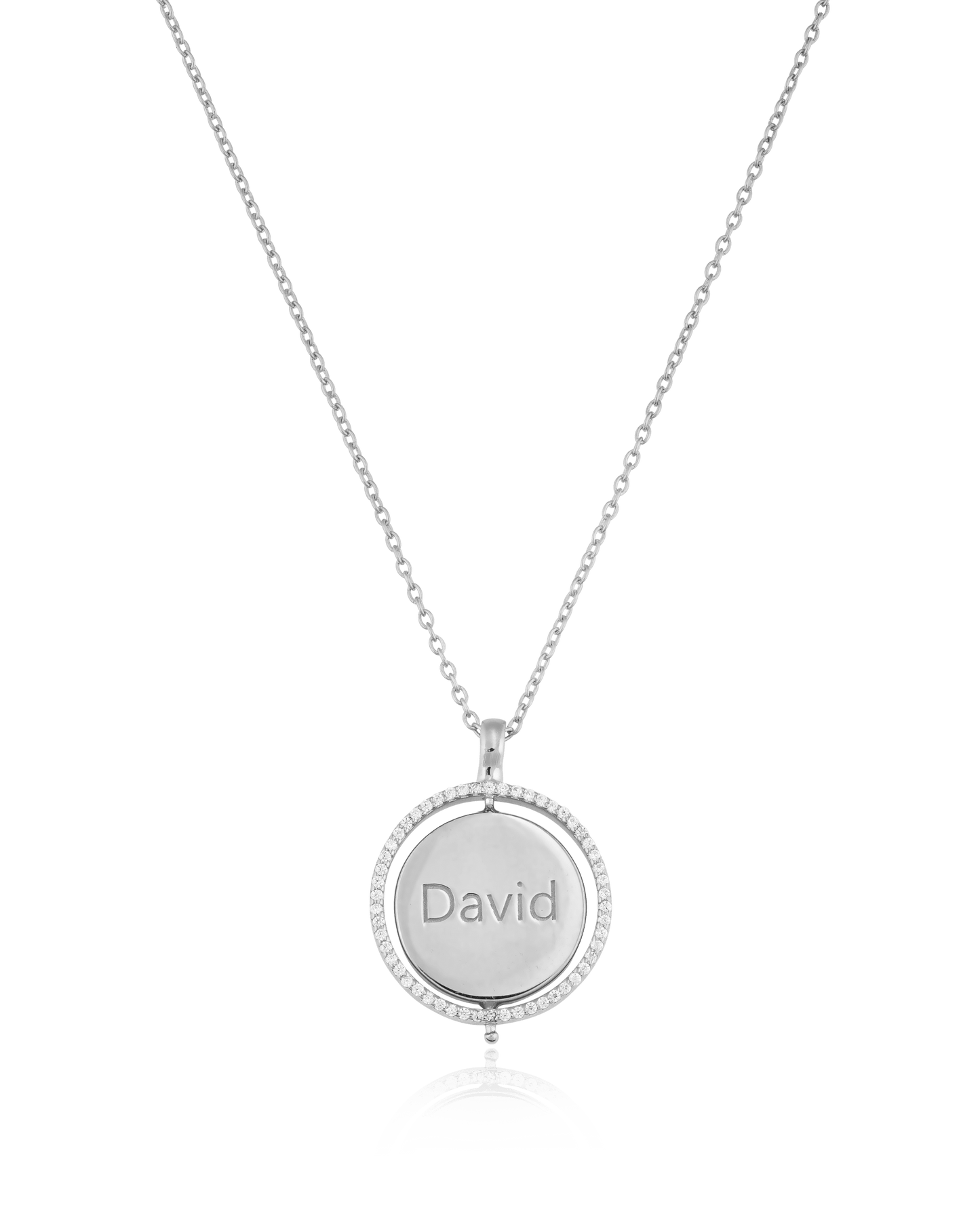 Saturn Ring Necklace - 18K Rose Vermeil Necklaces magal-dev 
