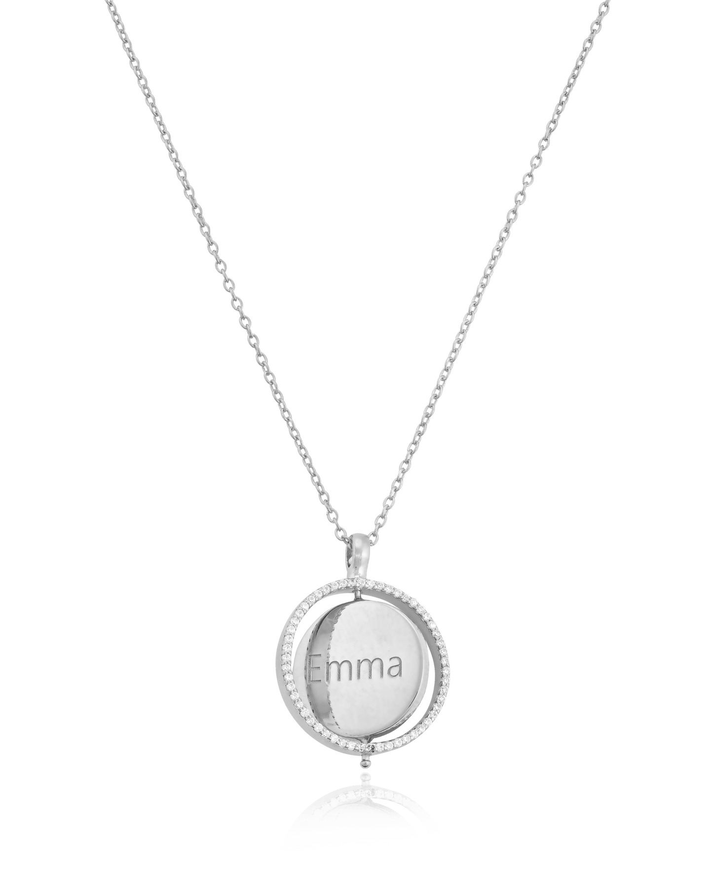 Saturn Ring Necklace - 925 Sterling Silver Necklaces magal-dev 