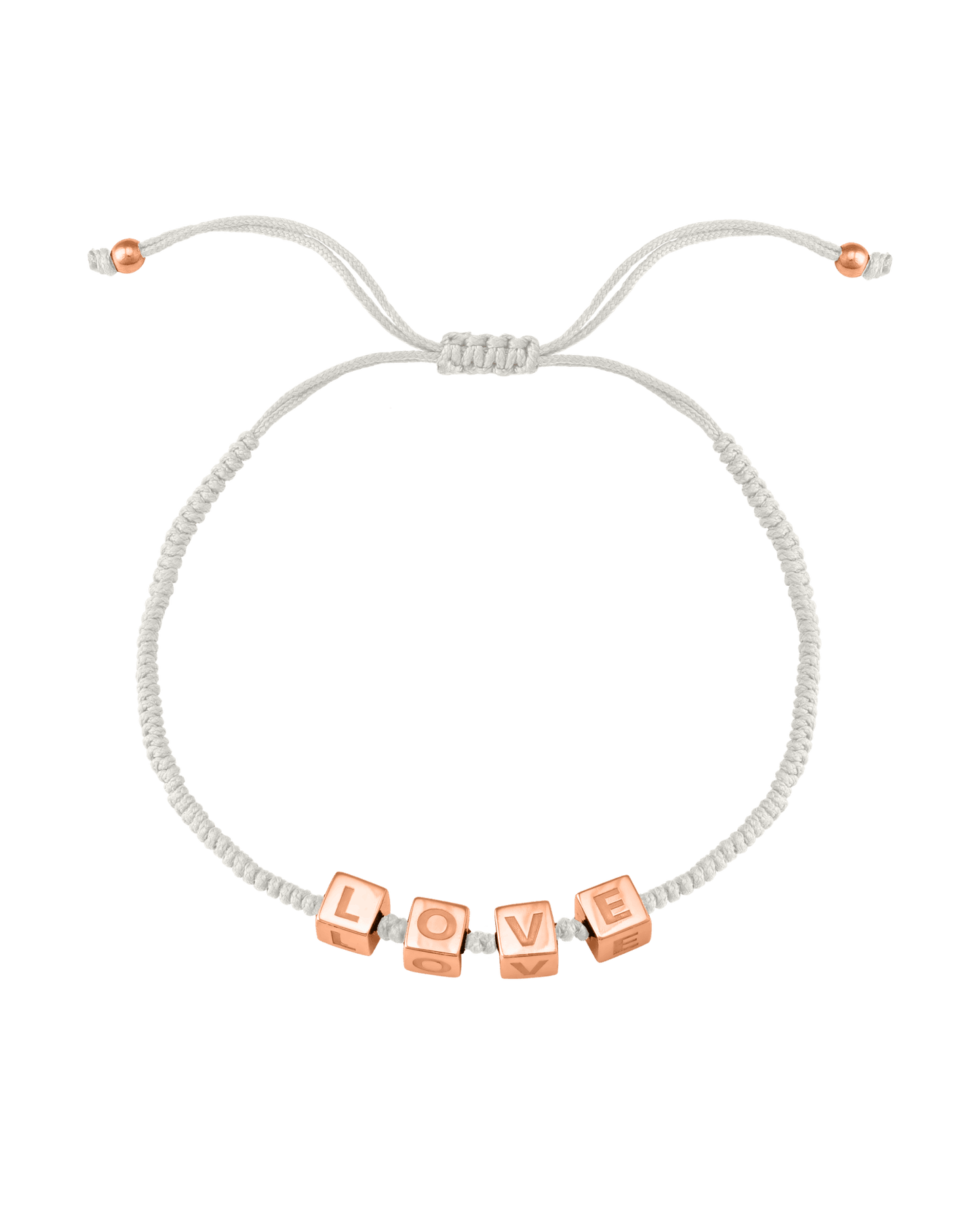 Alpha Block Bracelet - 18K Rose Vermeil Bracelets magal-dev Pearl 1 
