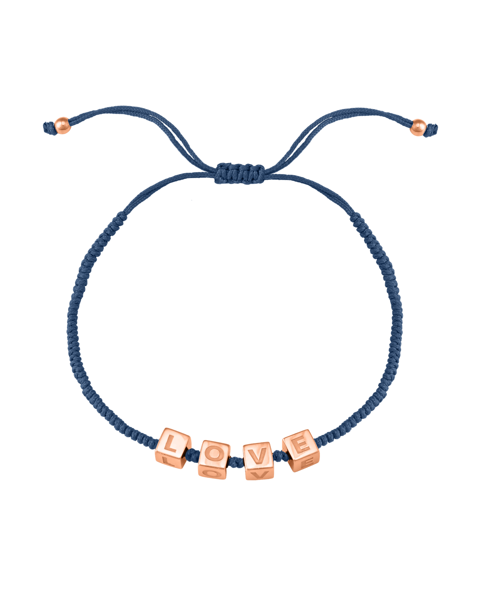 Alpha Block Bracelet - 18K Rose Vermeil Bracelets magal-dev Indigo 1 