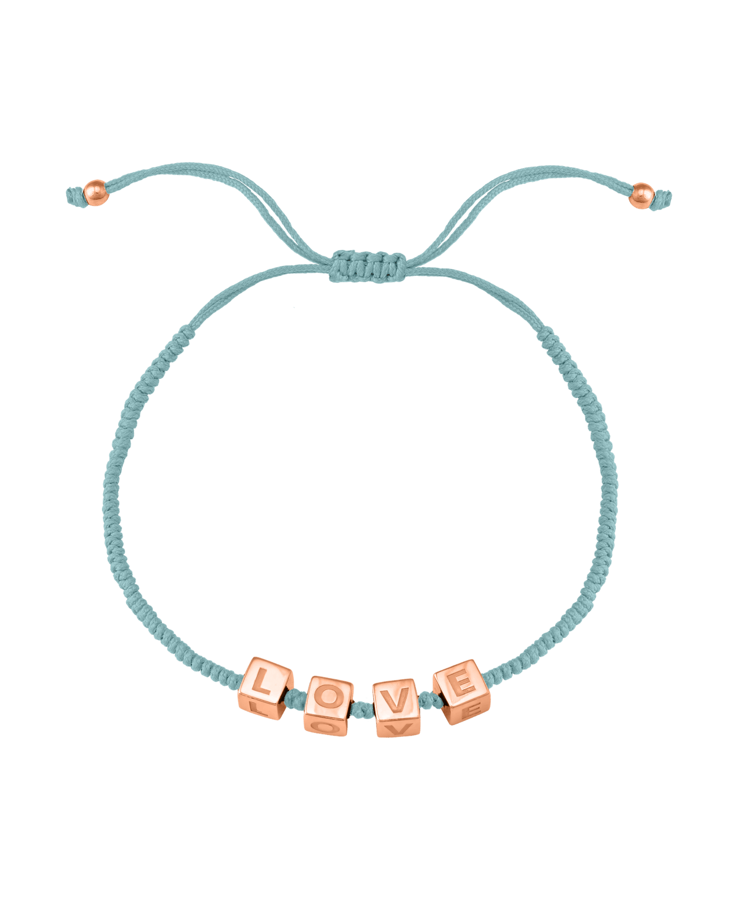 Alpha Block Bracelet - 18K Rose Vermeil Bracelets magal-dev Turquoise 1 