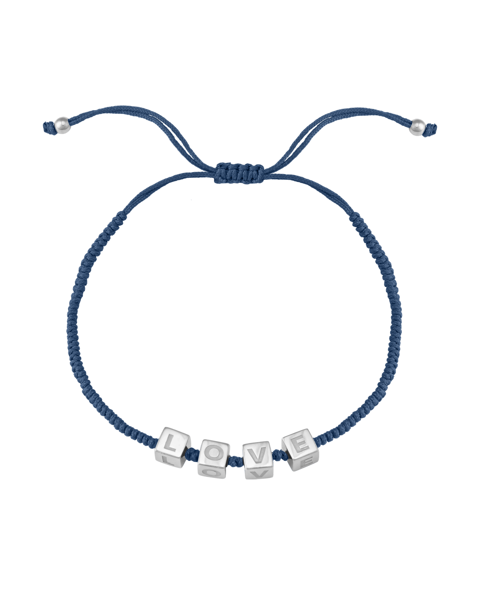 Alpha Block Bracelet - 925 Sterling Silver Bracelets magal-dev Indigo 1 