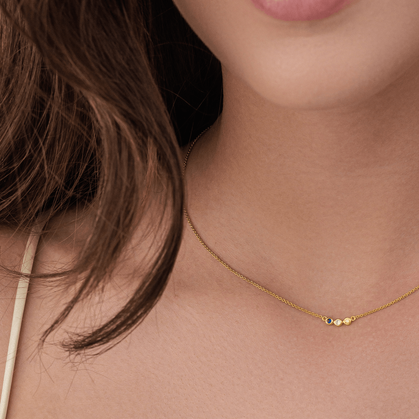 Bauble Birthstone Necklace - 18K Gold Vermeil Necklaces Gold Vermeil 