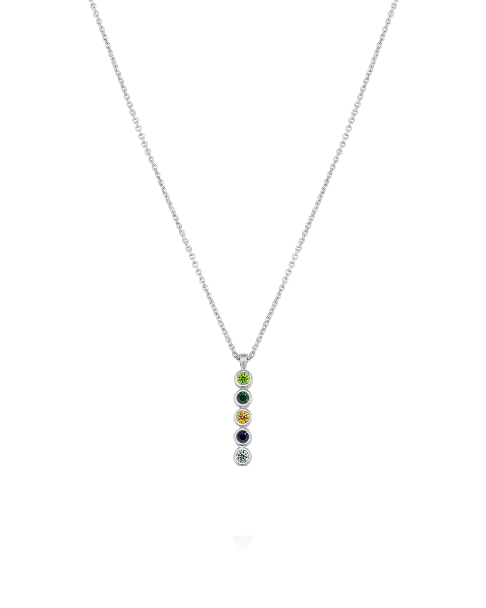 Birthstone Bar Chain Necklace - 18K Gold Vermeil Necklaces Gold Vermeil 