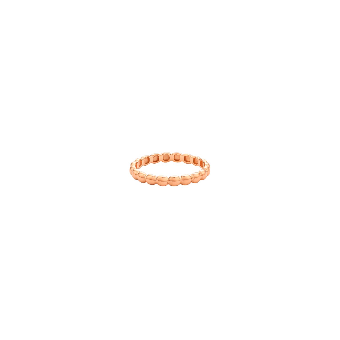 Bubble Ring - 14K Rose Gold Rings 14K Solid Gold US 4 