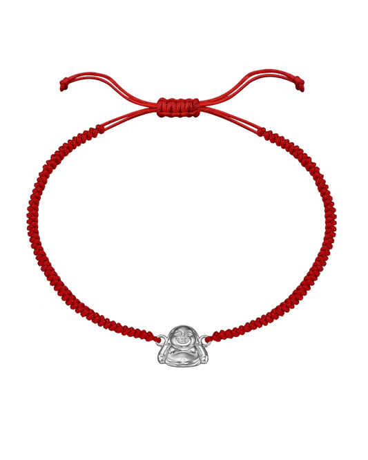 Buddha [RED] - 14K White Gold Bracelets magal-dev 