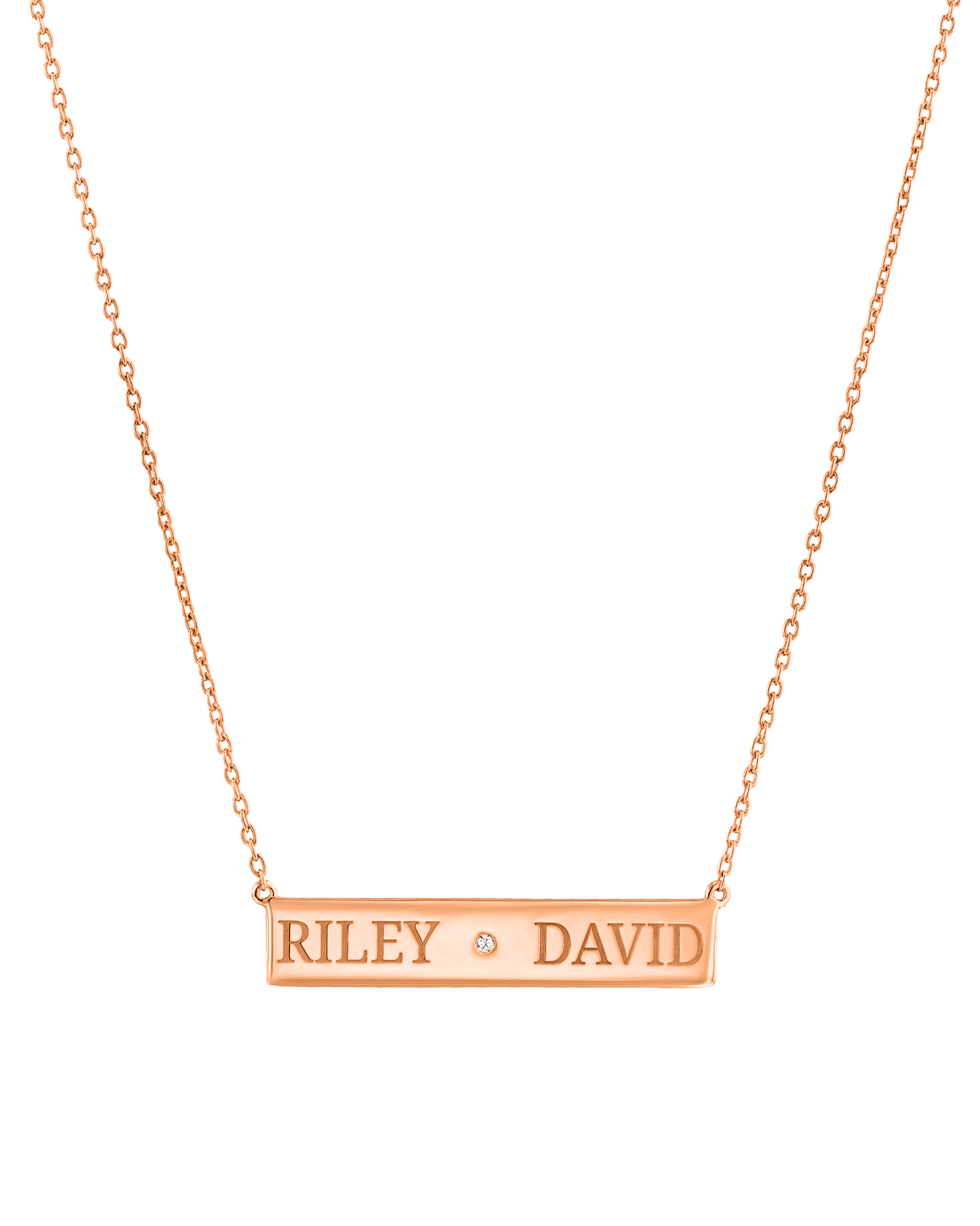 Just The Two Of Us Necklace - 14K Yellow Gold Necklaces magal-dev 