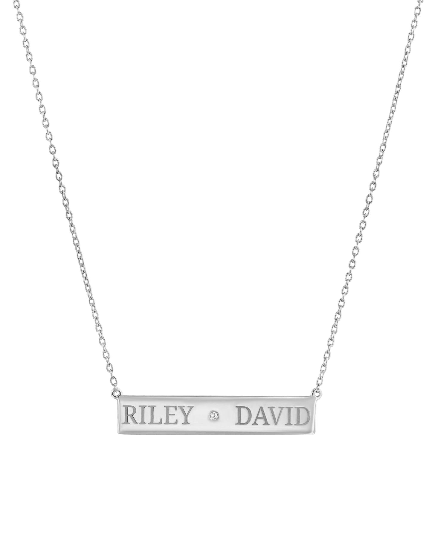 Just The Two Of Us Necklace - 925 Sterling Silver Necklaces magal-dev 16" 