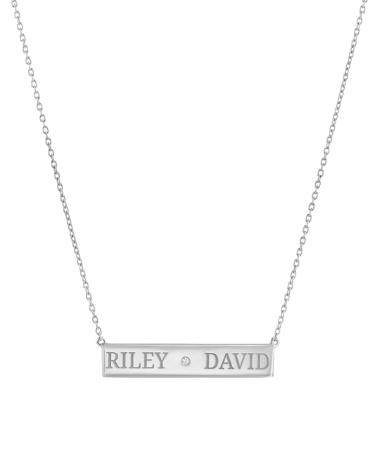 Just The Two Of Us Necklace - 925 Sterling Silver Necklaces magal-dev 16" 