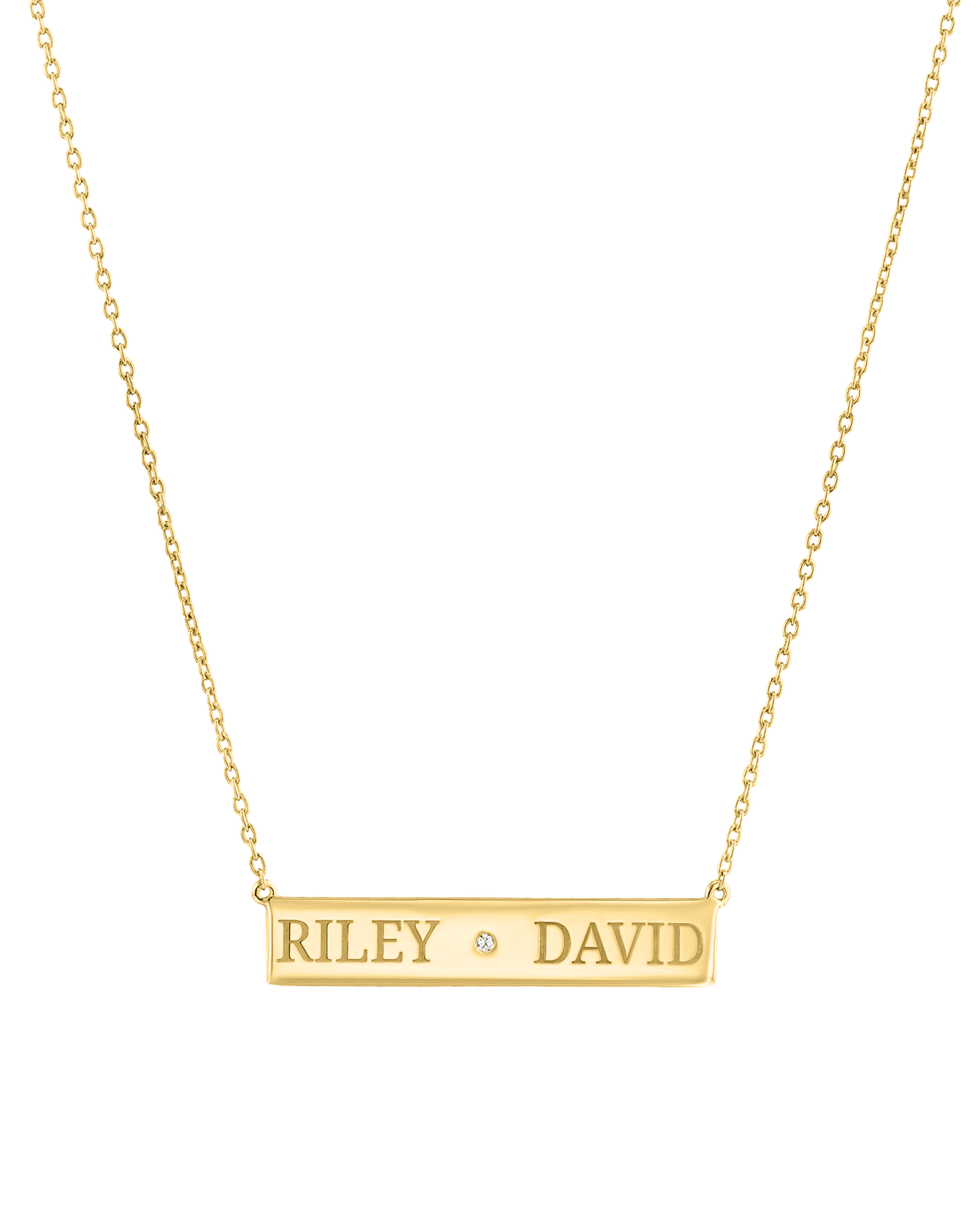 Just The Two Of Us Necklace - 18K Gold Vermeil Necklaces magal-dev 16" 