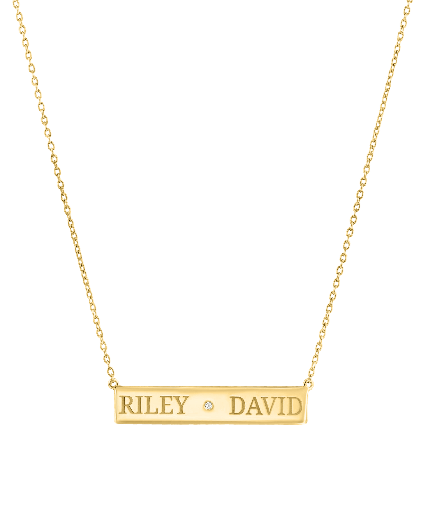 Just The Two Of Us Necklace - 14K White Gold Necklaces magal-dev 