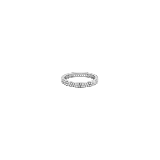 Diamond Eternity Band - 14K White Gold Rings 14K Solid Gold US 4 